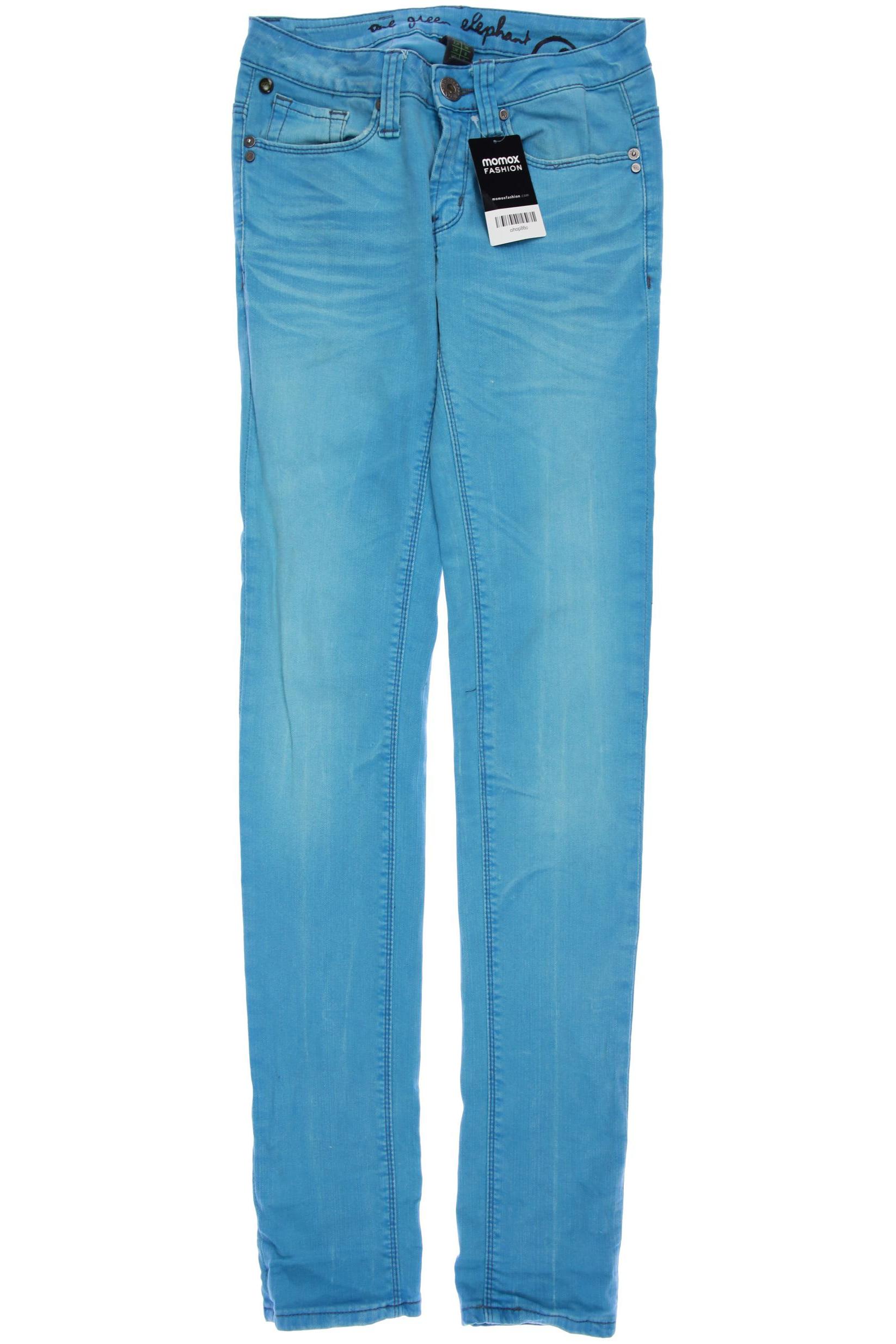 

One Green Elephant Damen Jeans, türkis, Gr. 34
