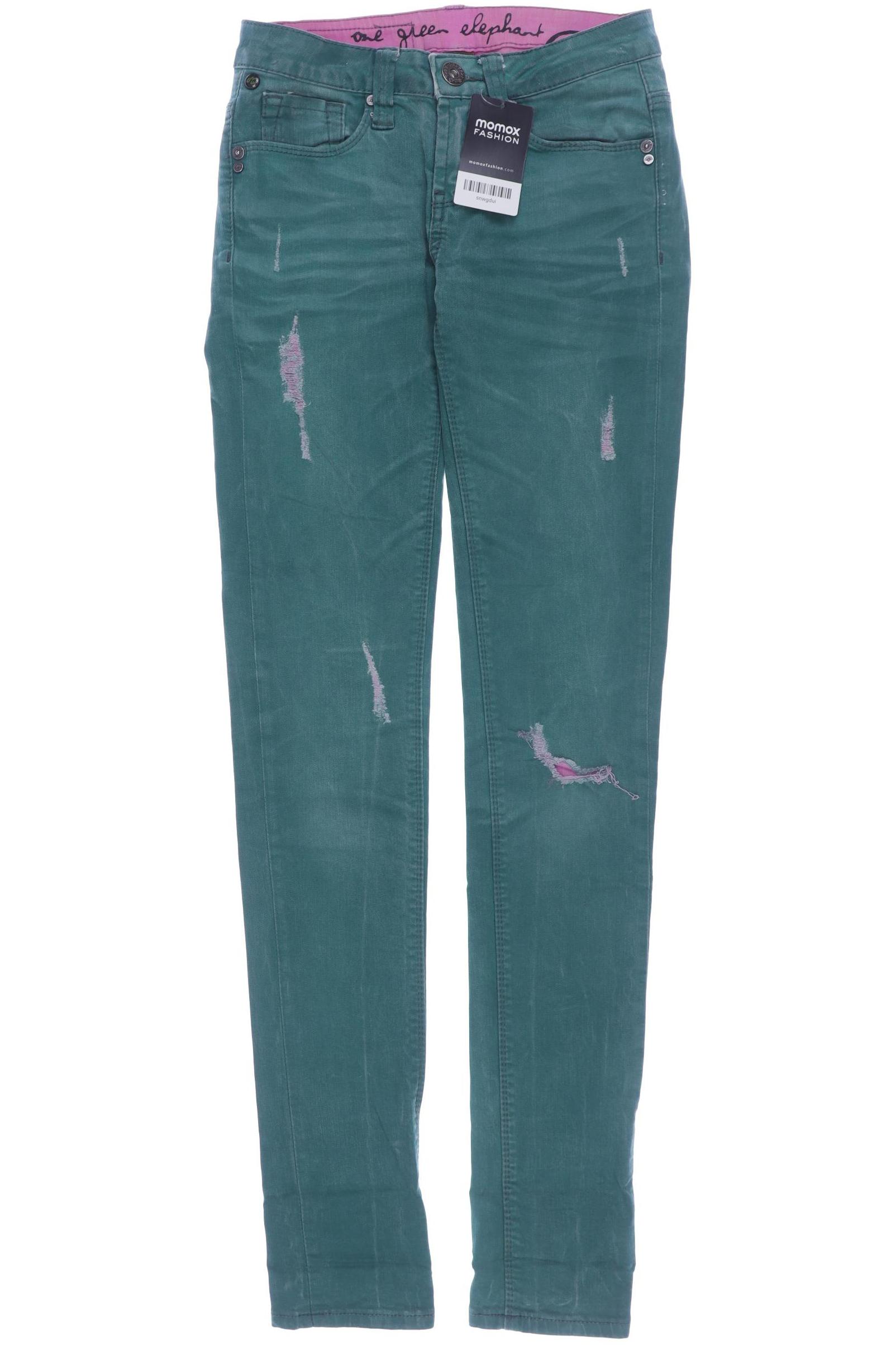 

One Green Elephant Damen Jeans, grün, Gr. 32