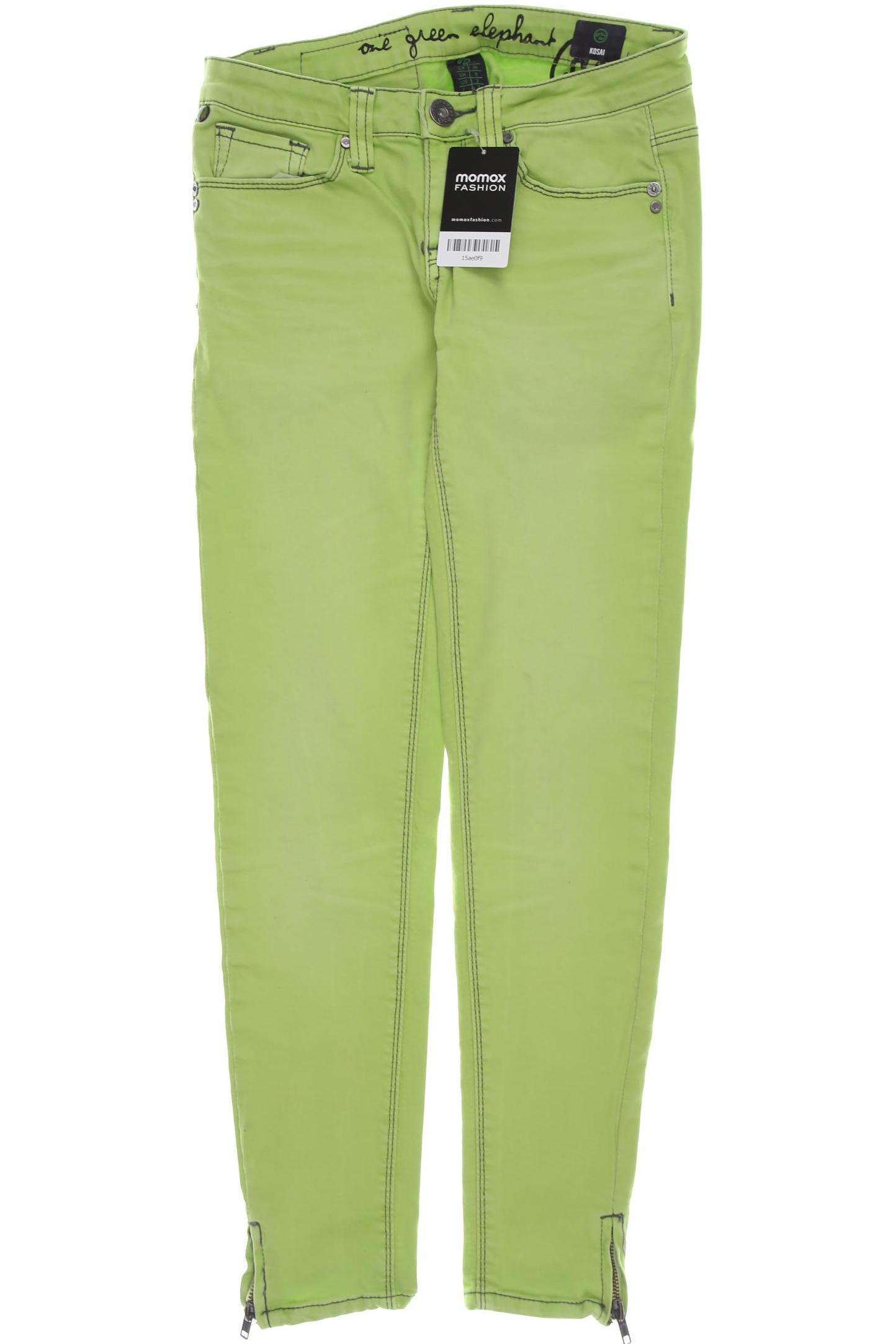 

One Green Elephant Damen Jeans, hellgrün, Gr. 34