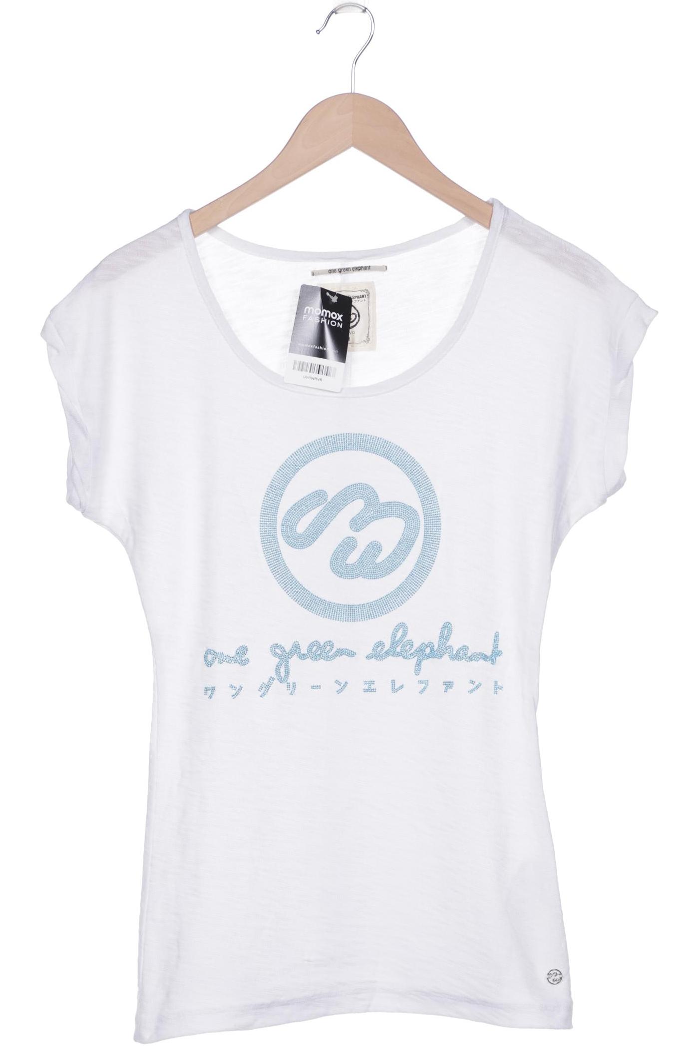 

One Green Elephant Damen T-Shirt, weiß