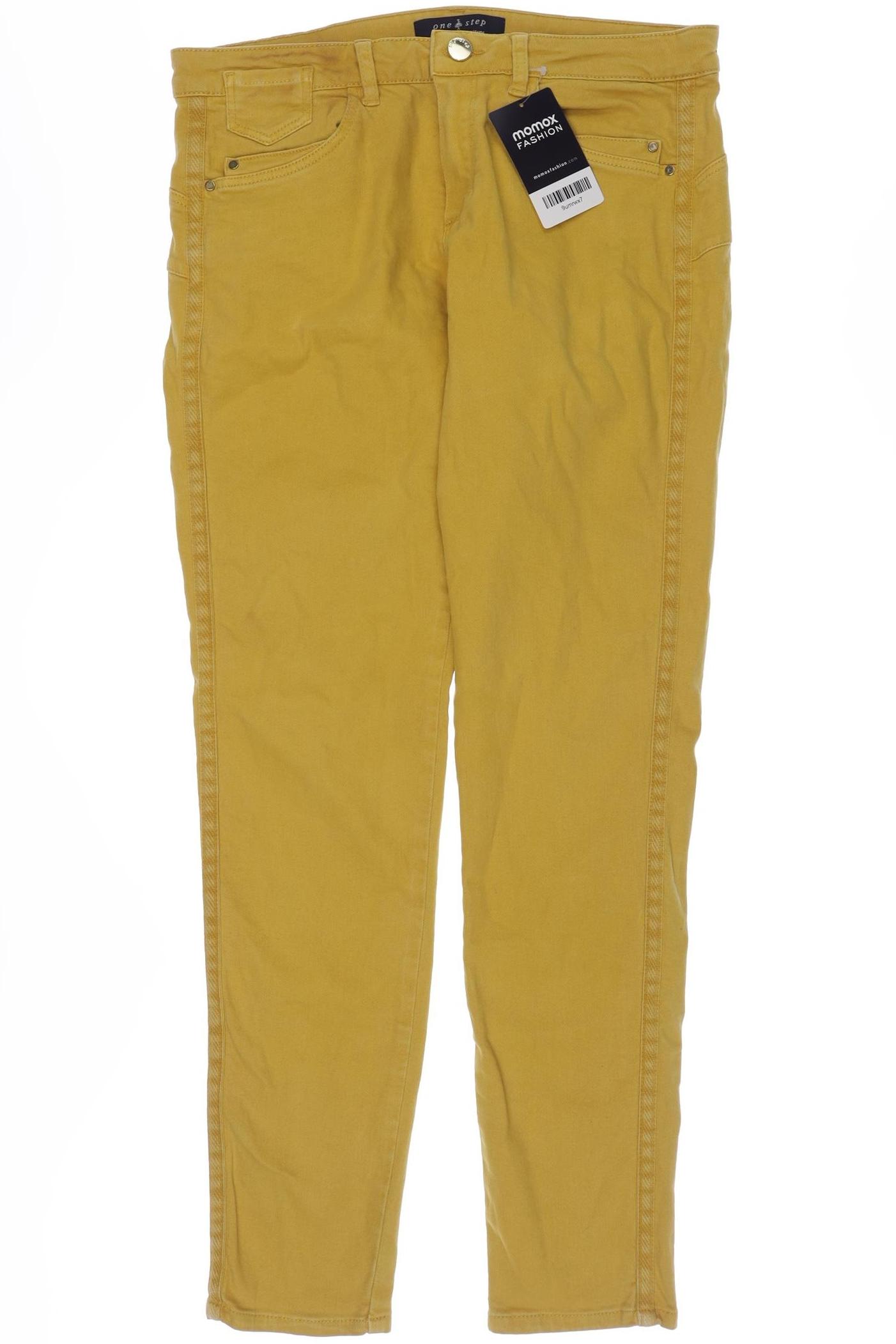 

One Step Damen Jeans, gelb, Gr. 38