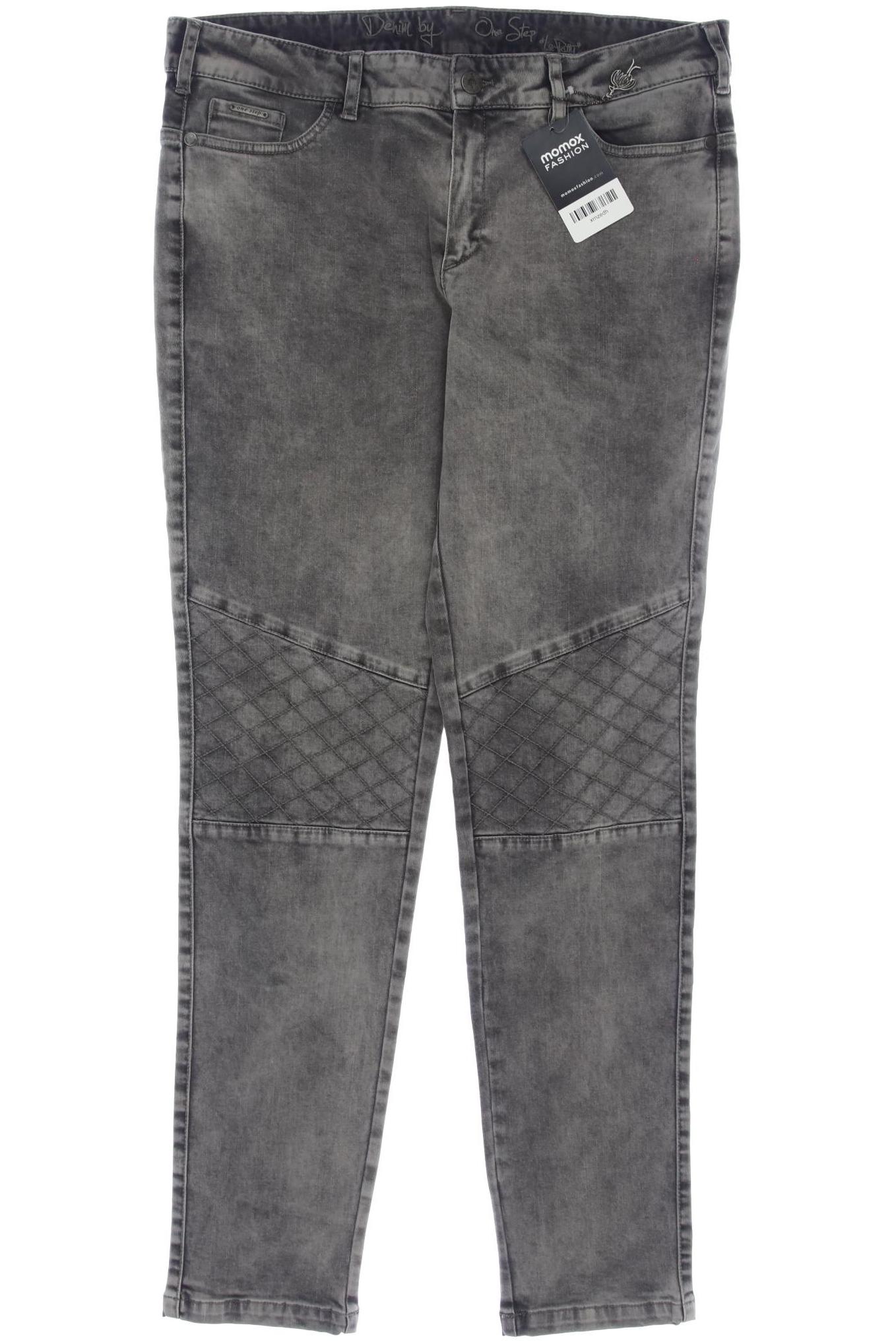 

One Step Damen Jeans, grau, Gr. 34