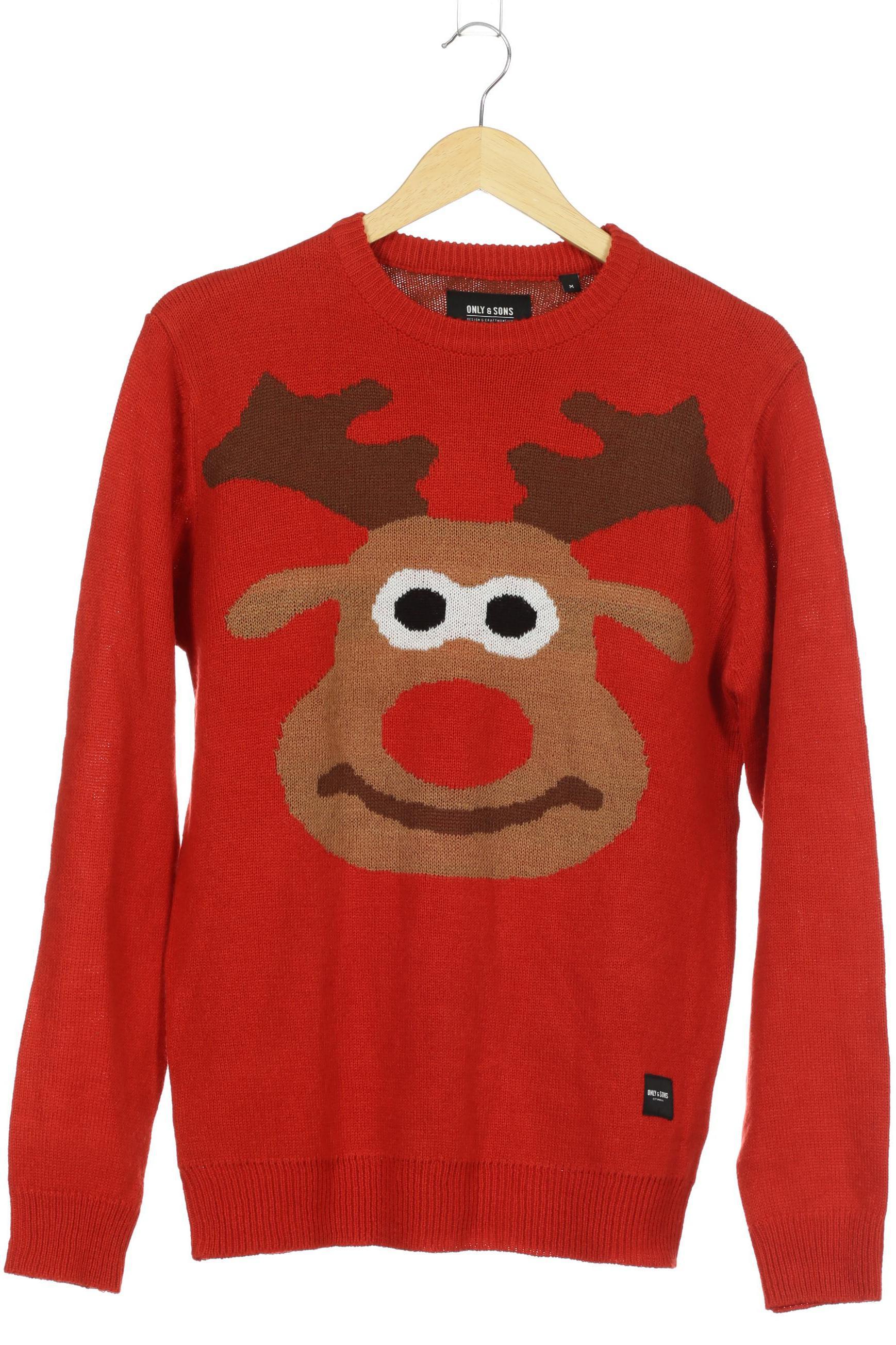 

Only & Sons Herren Pullover, rot, Gr.