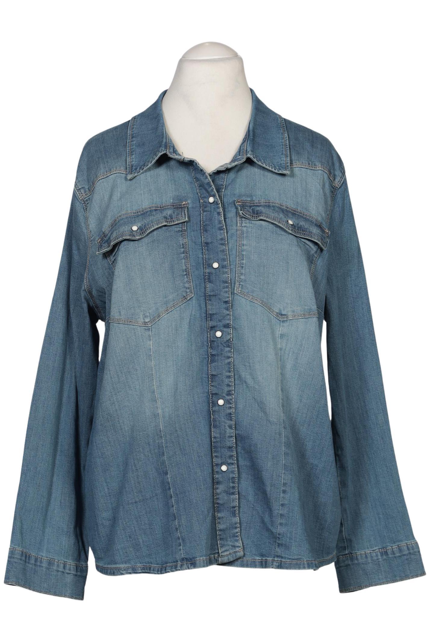 

Only Carmakoma Damen Bluse, blau, Gr. 48