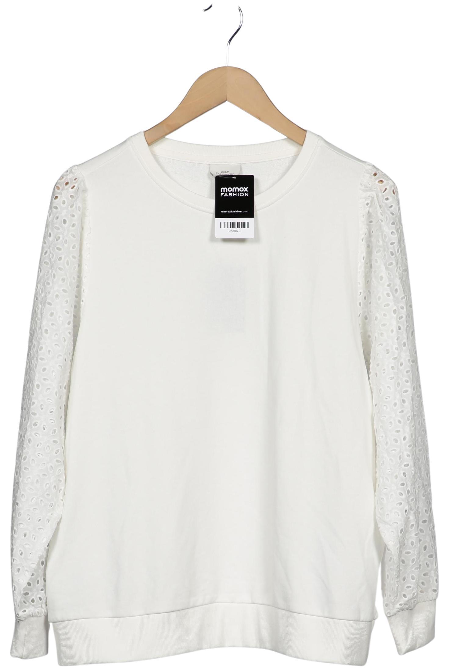 

Only Carmakoma Damen Sweatshirt, weiß, Gr. 36