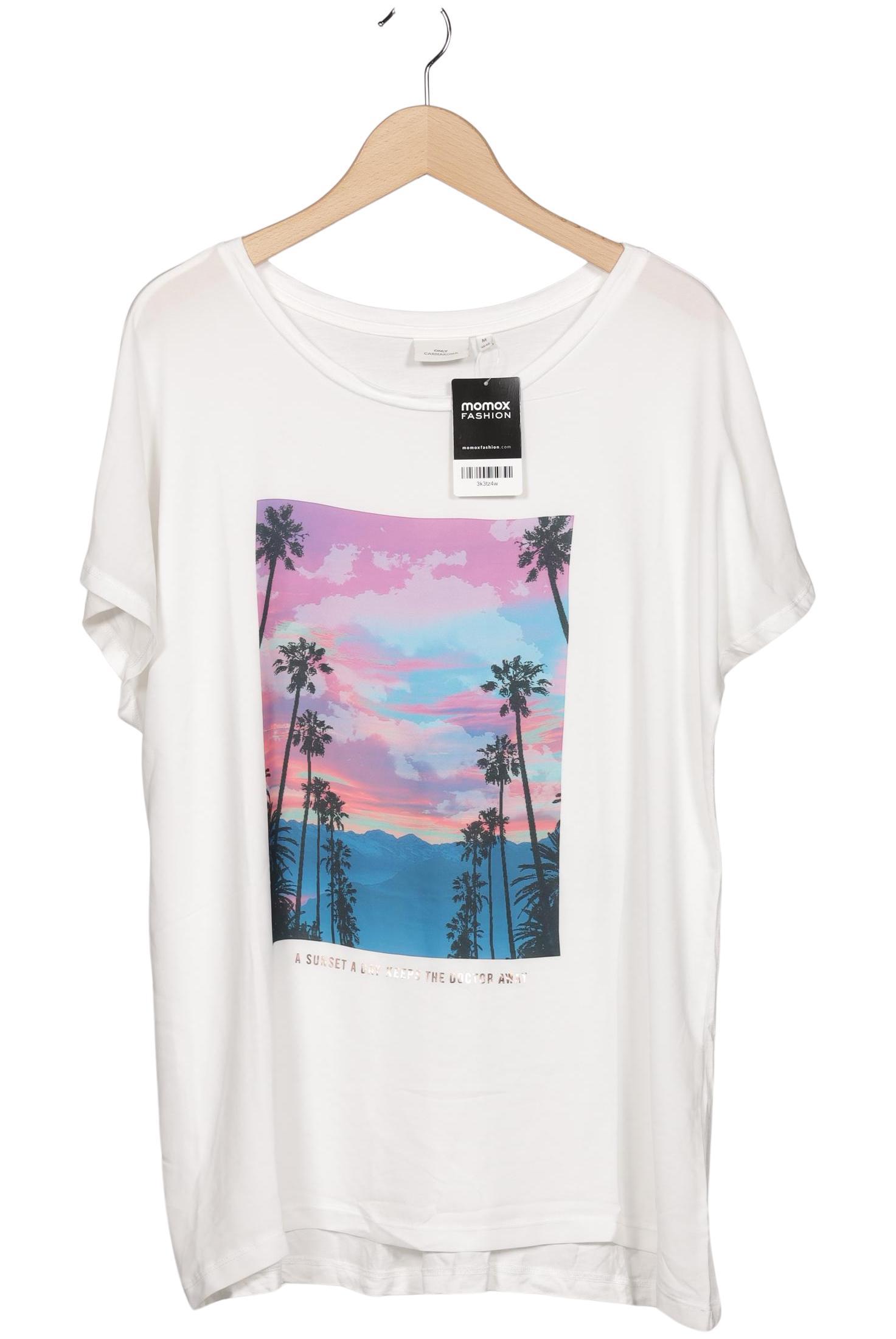 

Only Carmakoma Damen T-Shirt, weiß, Gr. 38