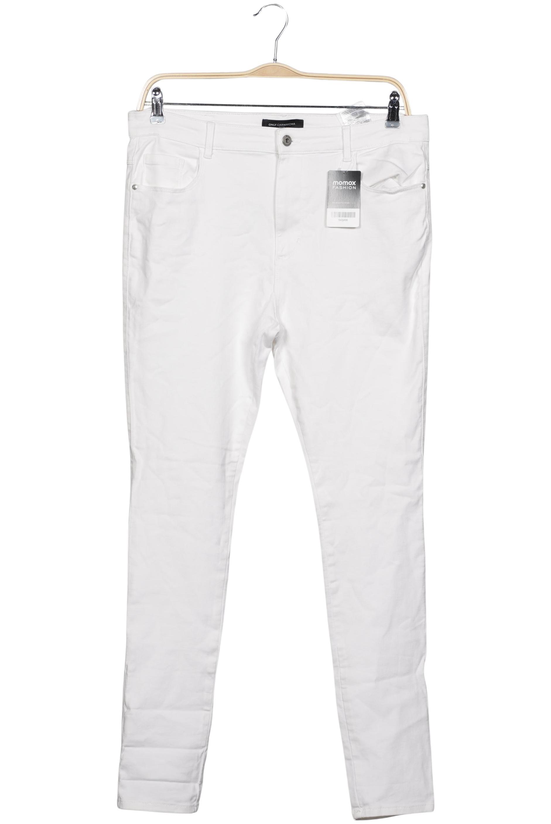 

Only Carmakoma Damen Jeans, weiß, Gr. 48