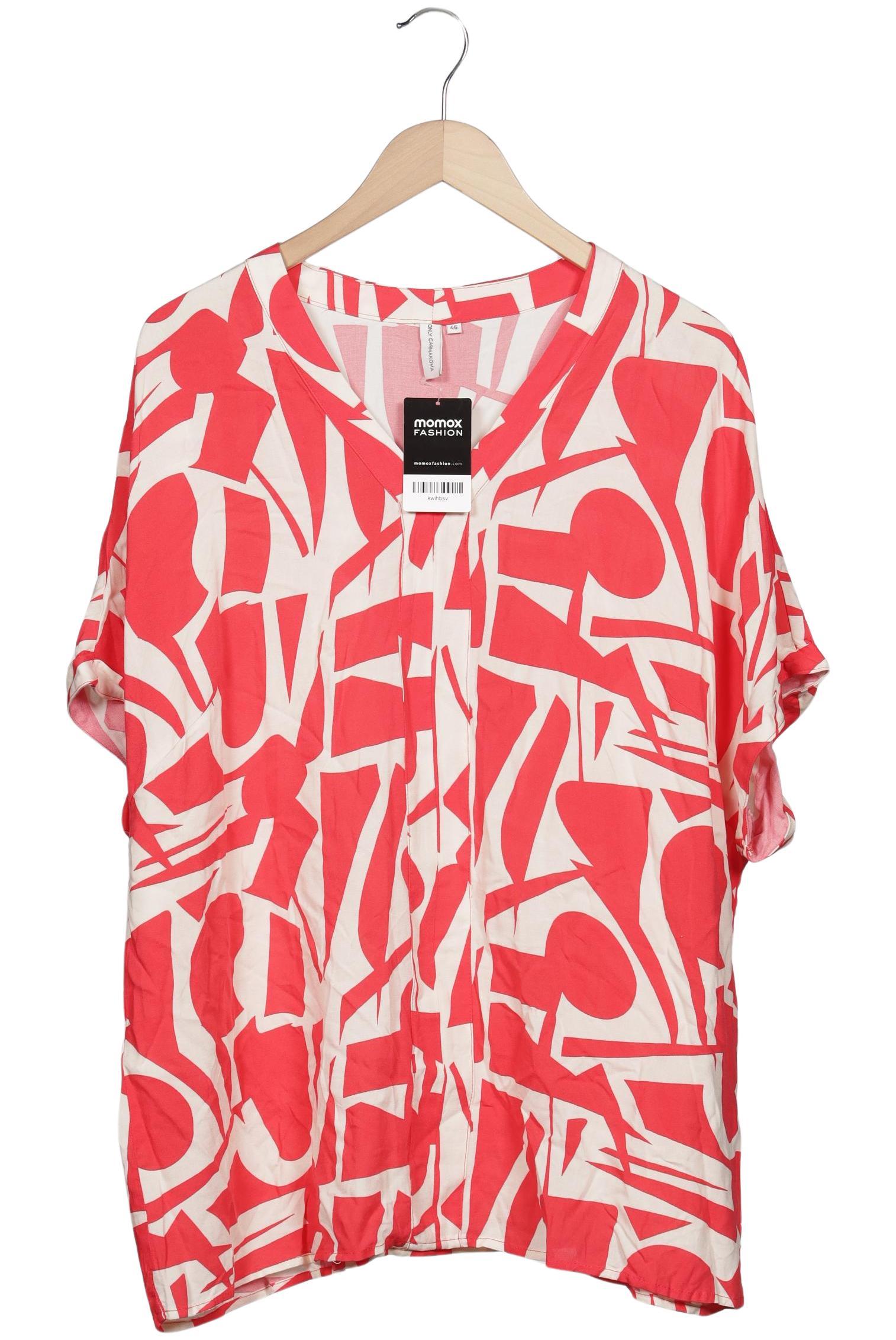 

Only Carmakoma Damen Bluse, rot, Gr. 46