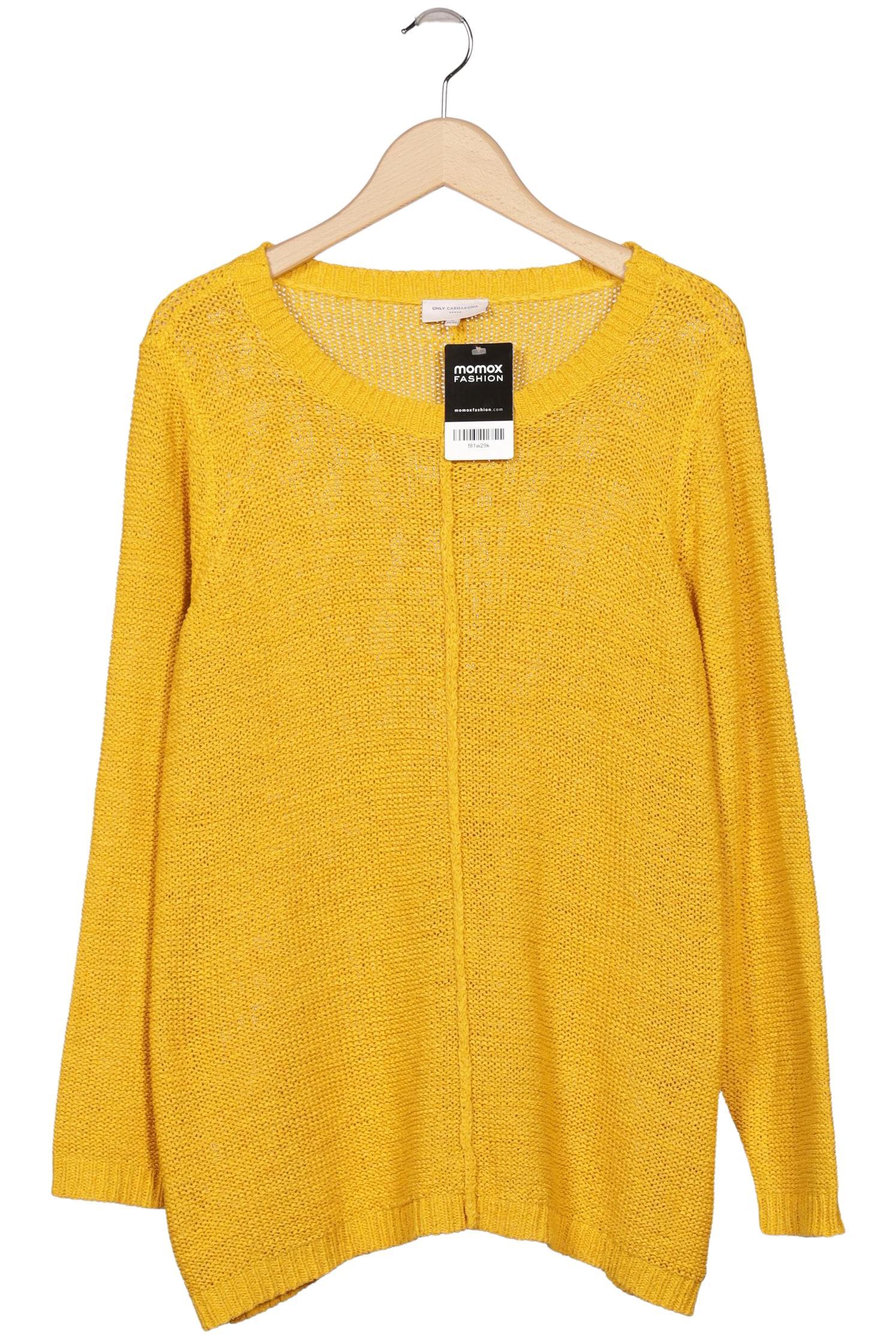 

Only Carmakoma Damen Pullover, gelb, Gr. 38