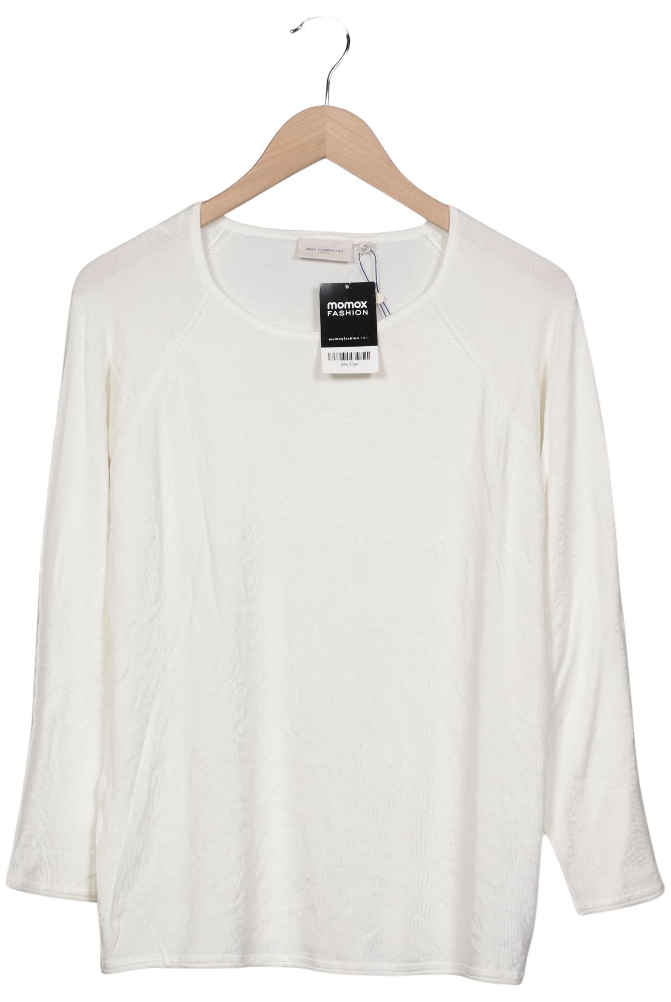 

Only Carmakoma Damen Pullover, weiß, Gr. 36