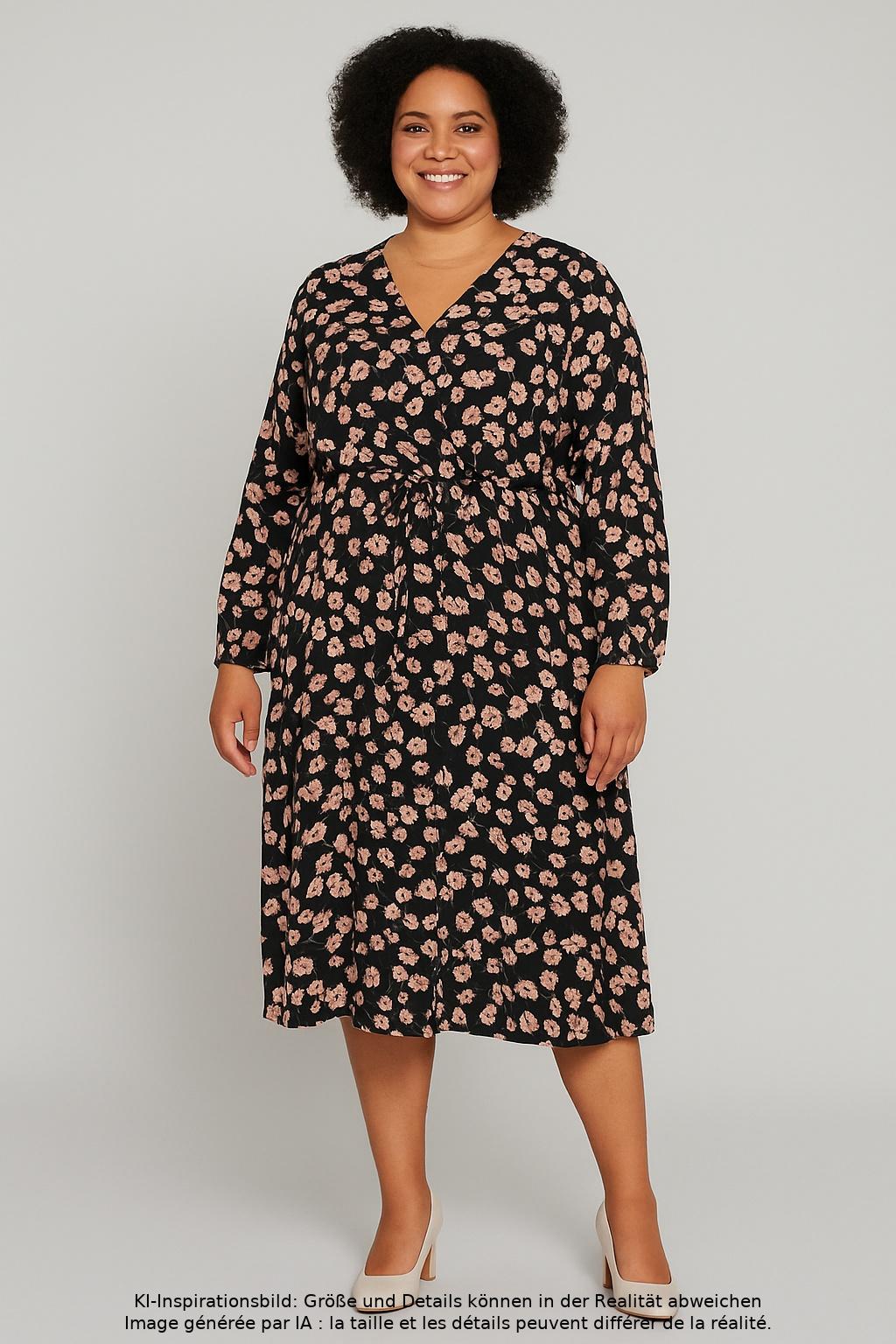 

Only Carmakoma Damen Kleid, mehrfarbig, Gr. 48