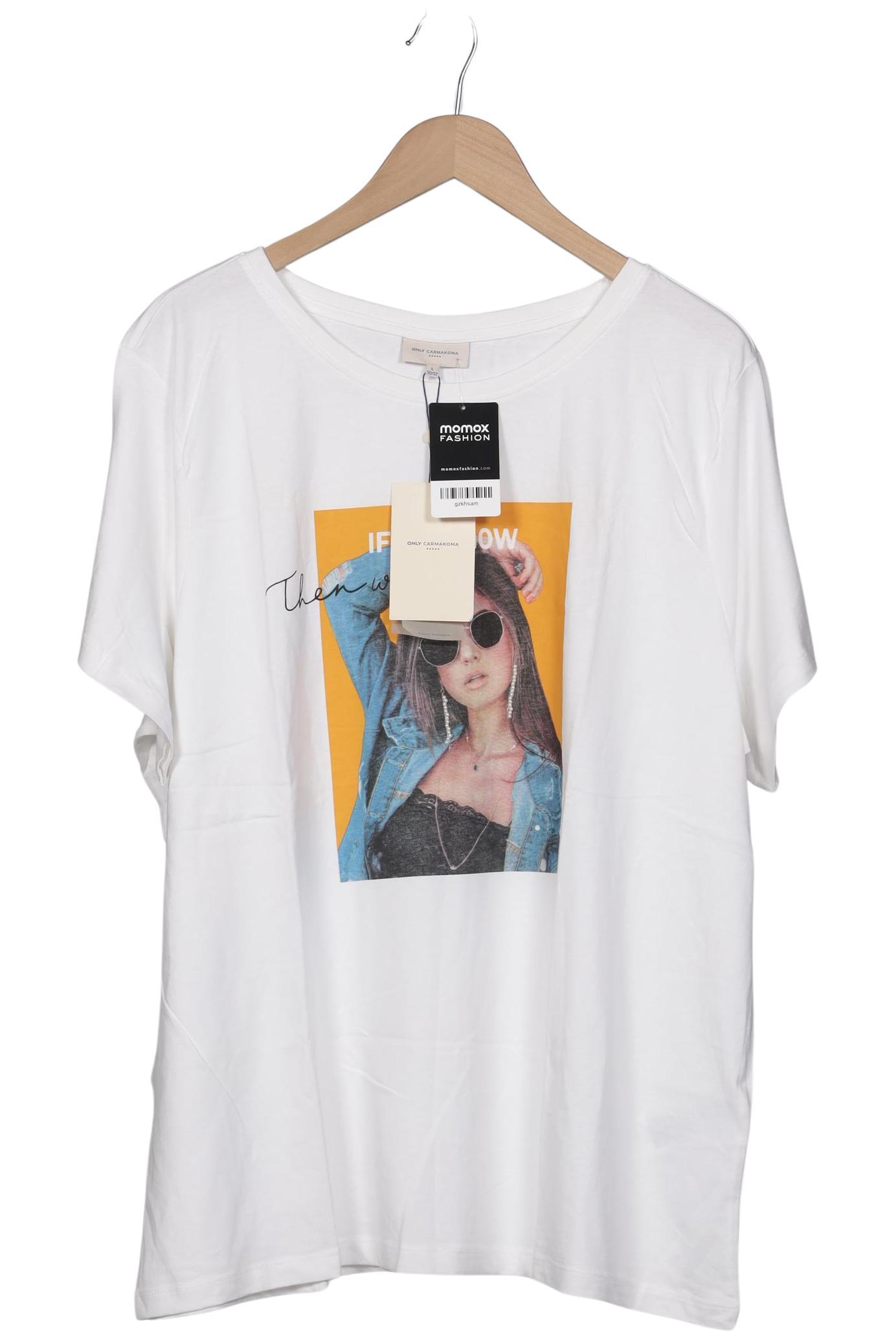 

Only Carmakoma Damen T-Shirt, weiß, Gr. 42