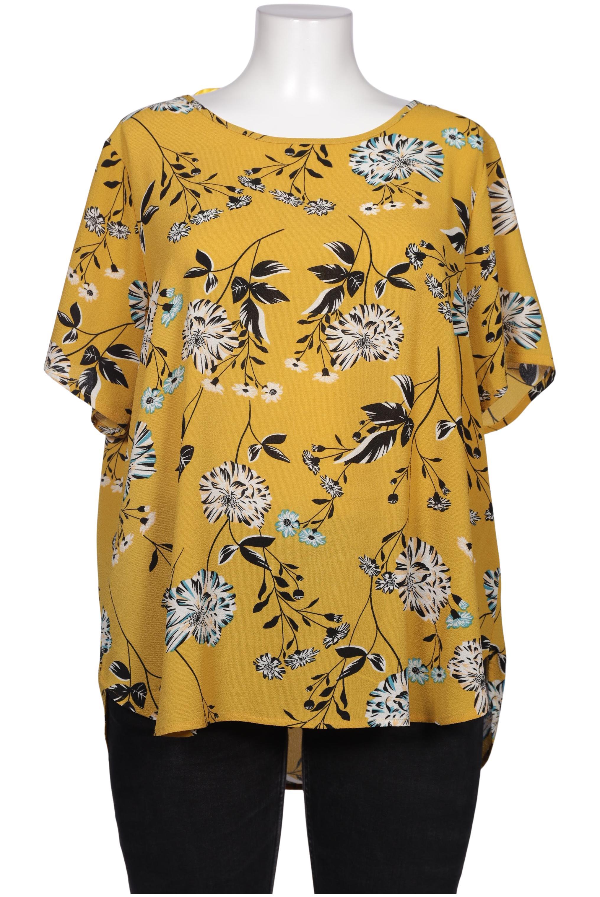 

Only Carmakoma Damen Bluse, gelb, Gr. 48