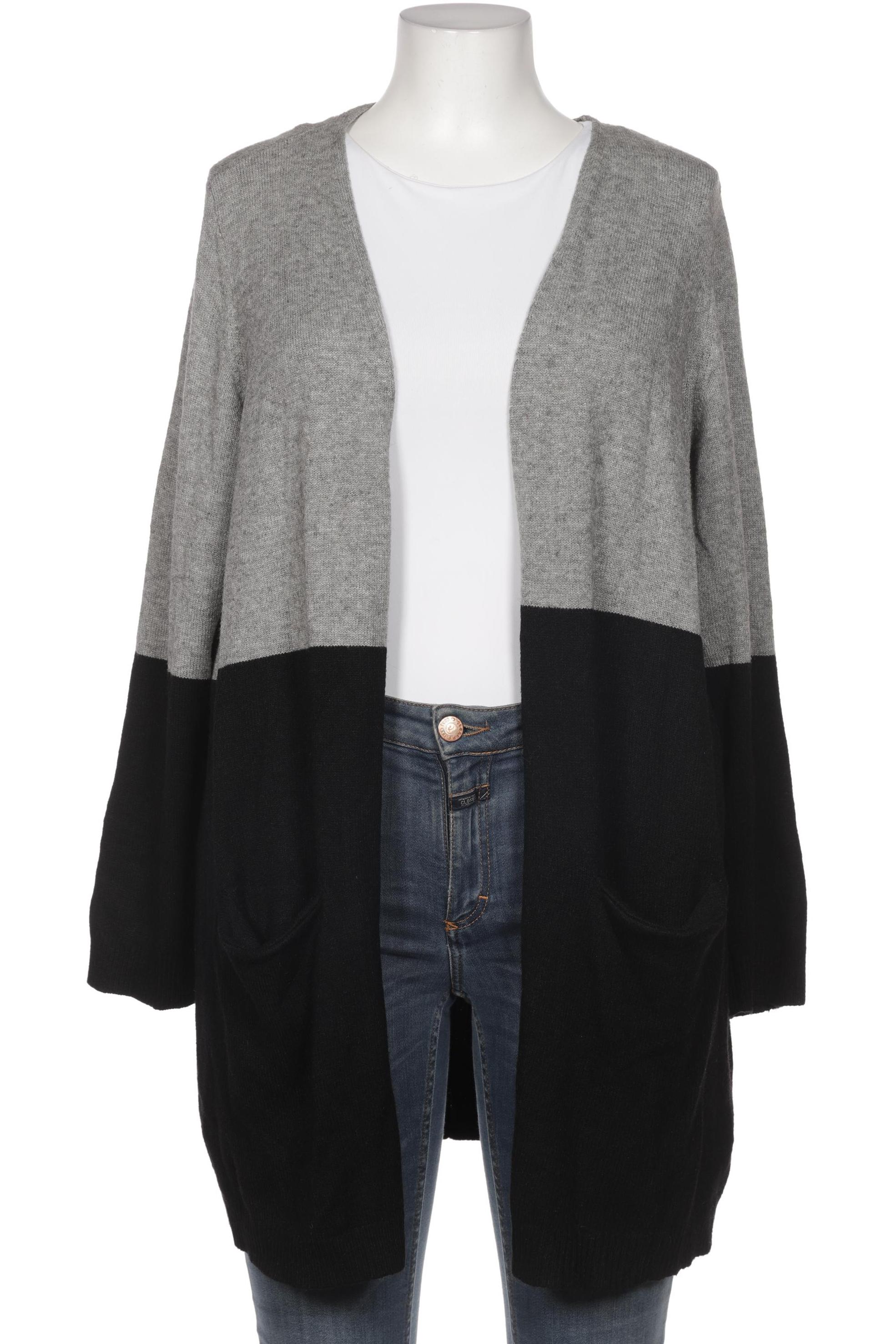 

Only Carmakoma Damen Strickjacke, grau, Gr. 38