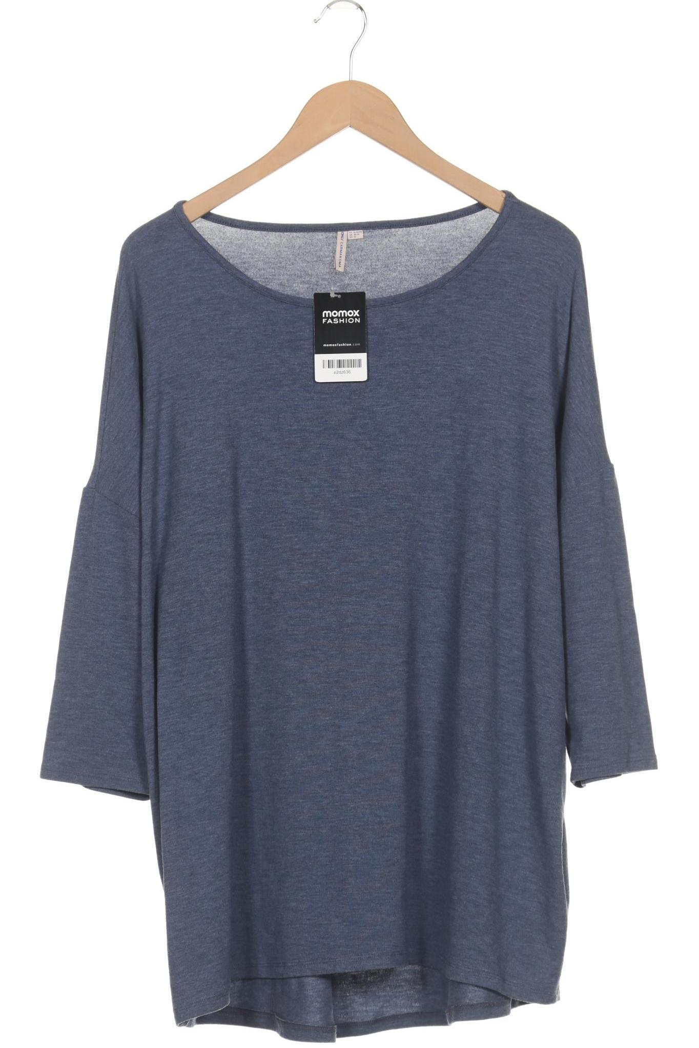

Only Carmakoma Damen Langarmshirt, blau, Gr. 38