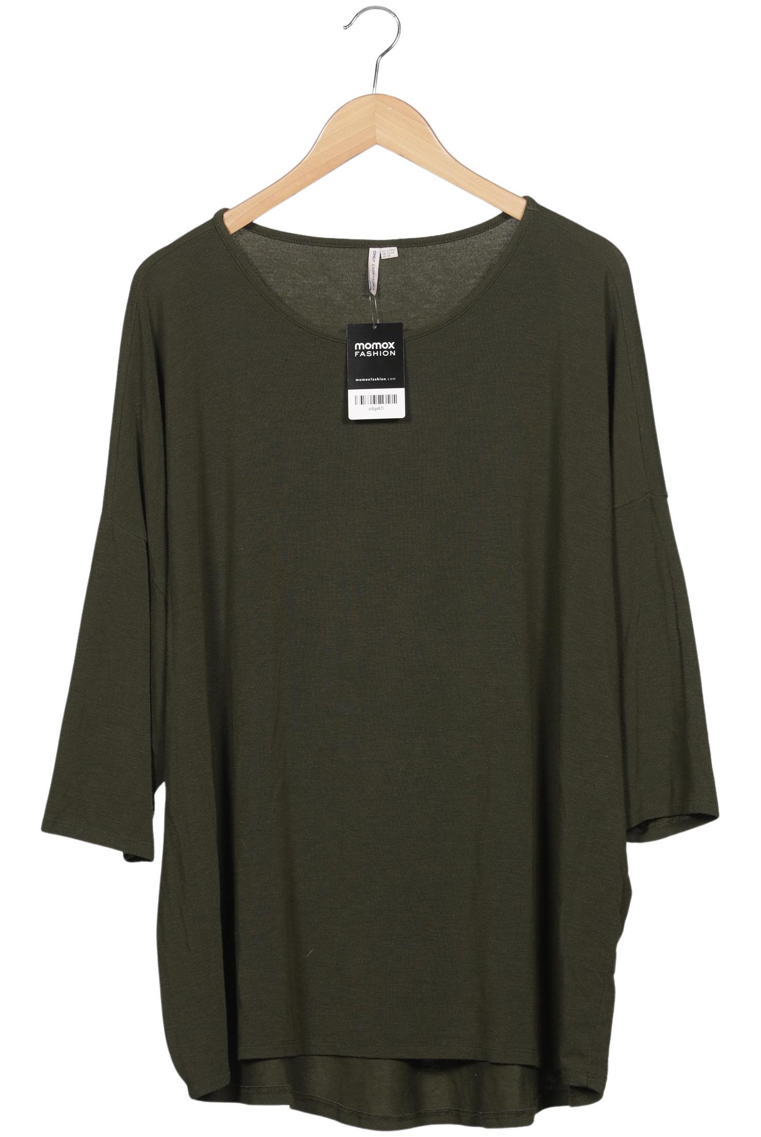 

Only Carmakoma Damen Langarmshirt, grün, Gr. 42