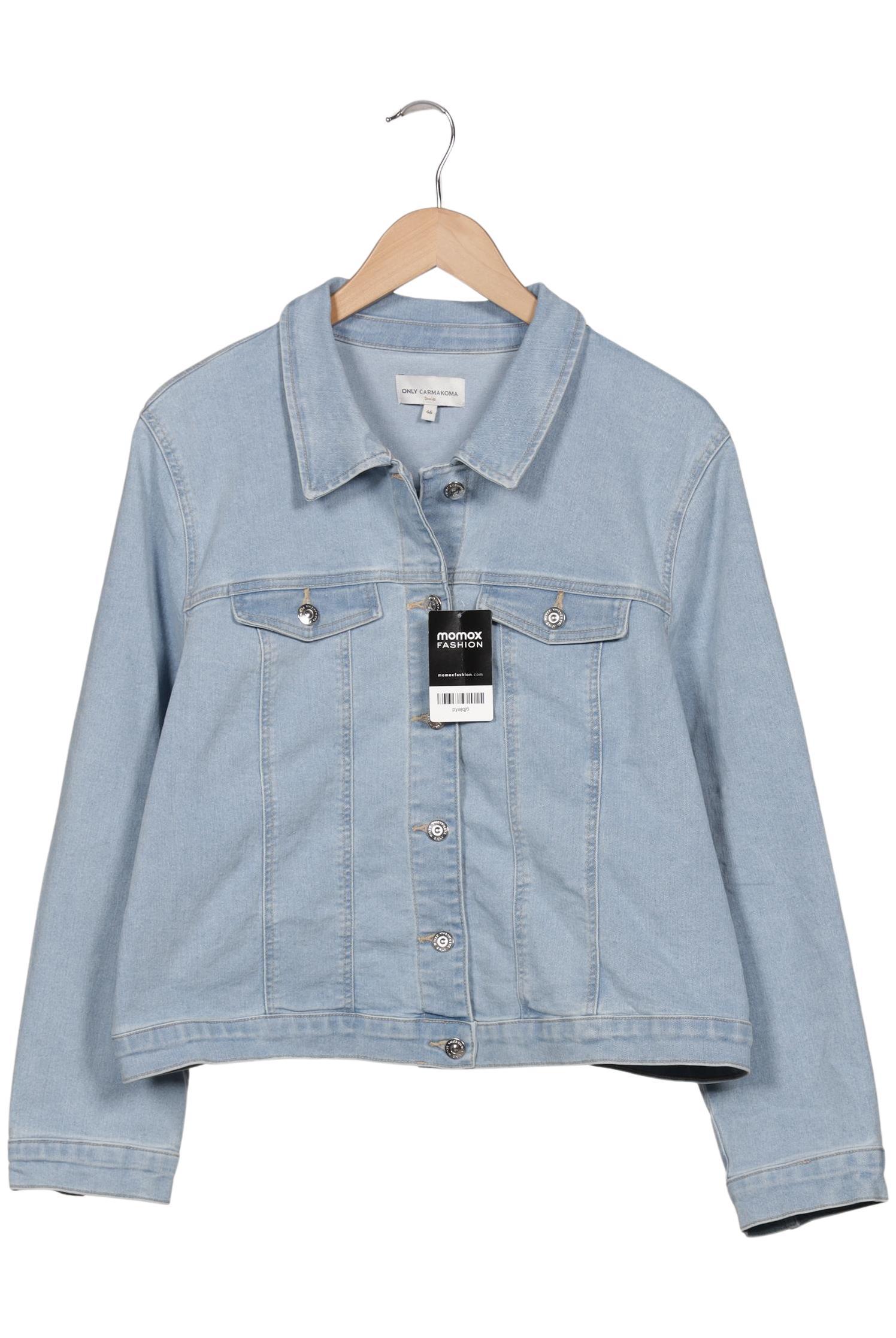 

Only Carmakoma Damen Jacke, hellblau, Gr. 46