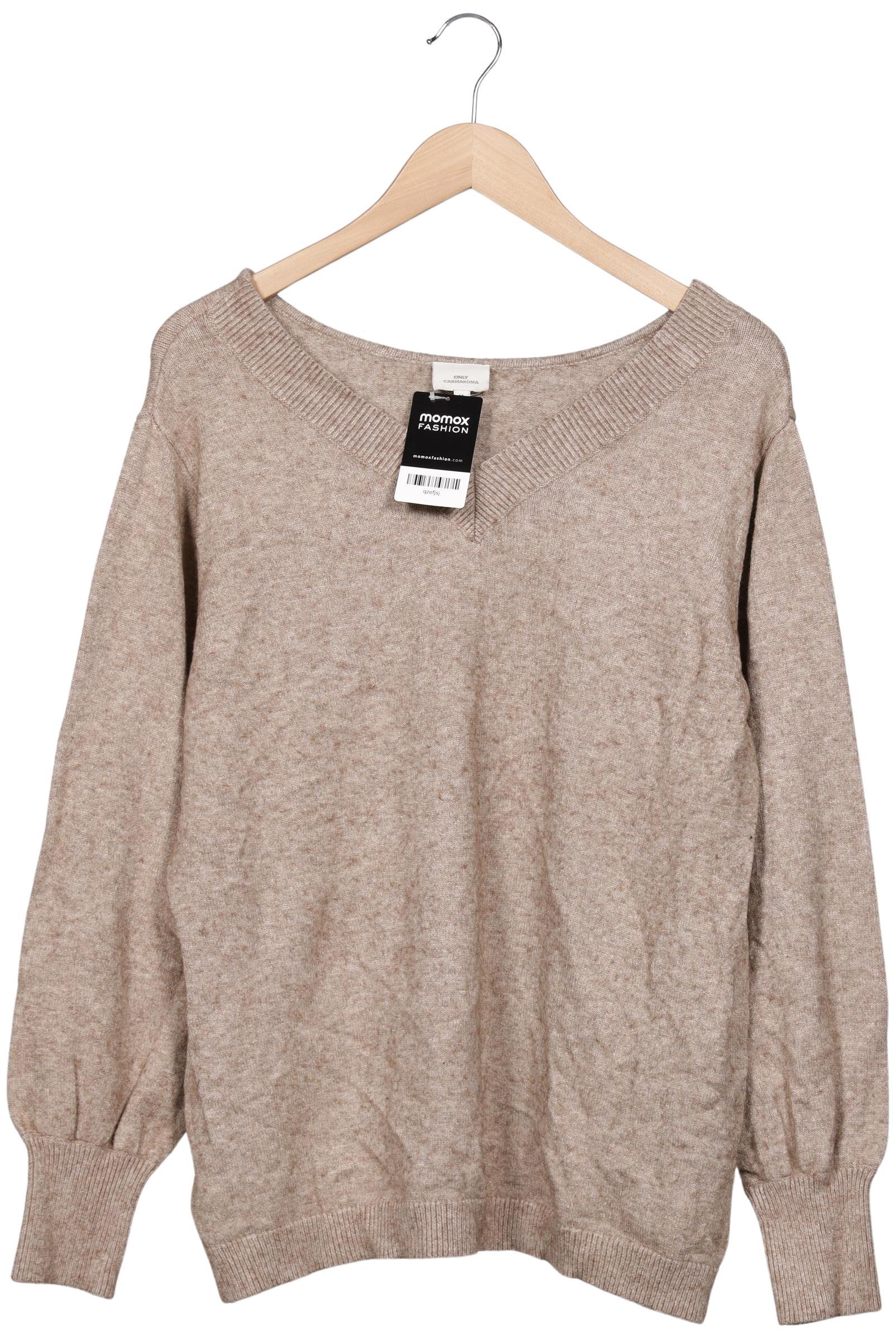 

Only Carmakoma Damen Pullover, beige, Gr. 38