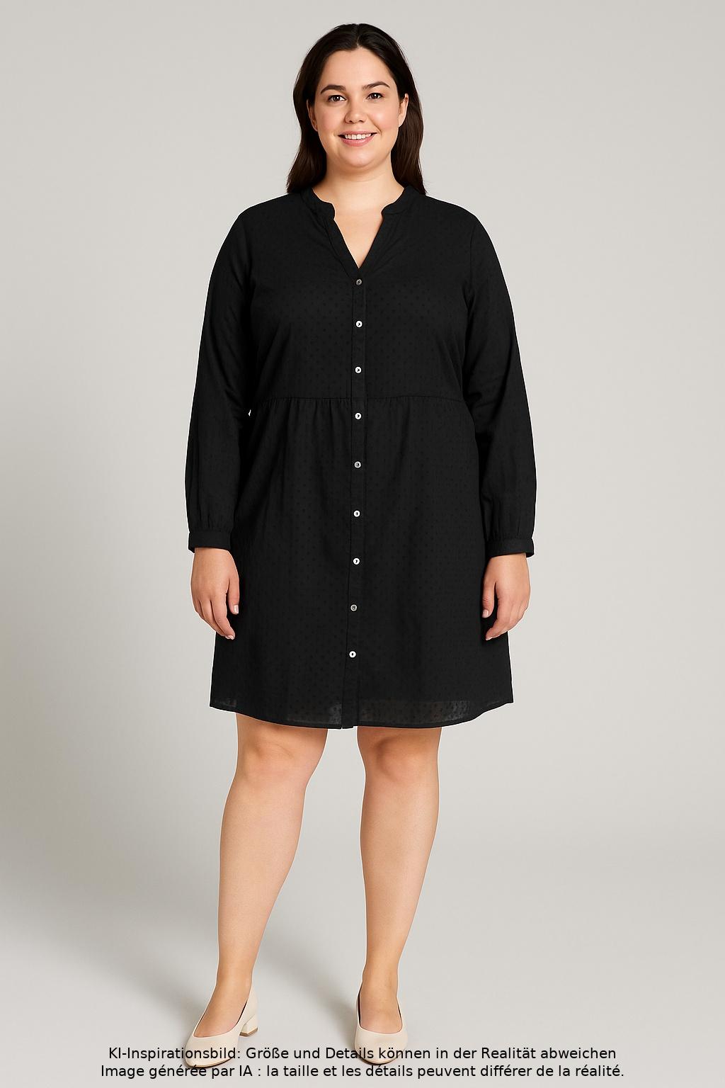 

Only Carmakoma Damen Kleid, schwarz, Gr. 44