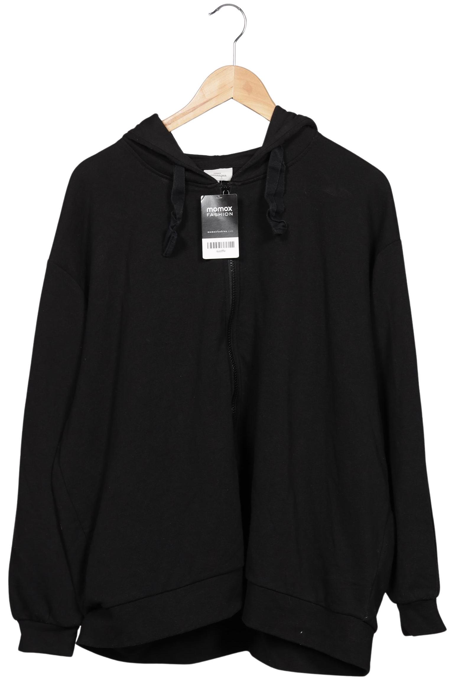 

Only Carmakoma Damen Kapuzenpullover, schwarz, Gr. 38