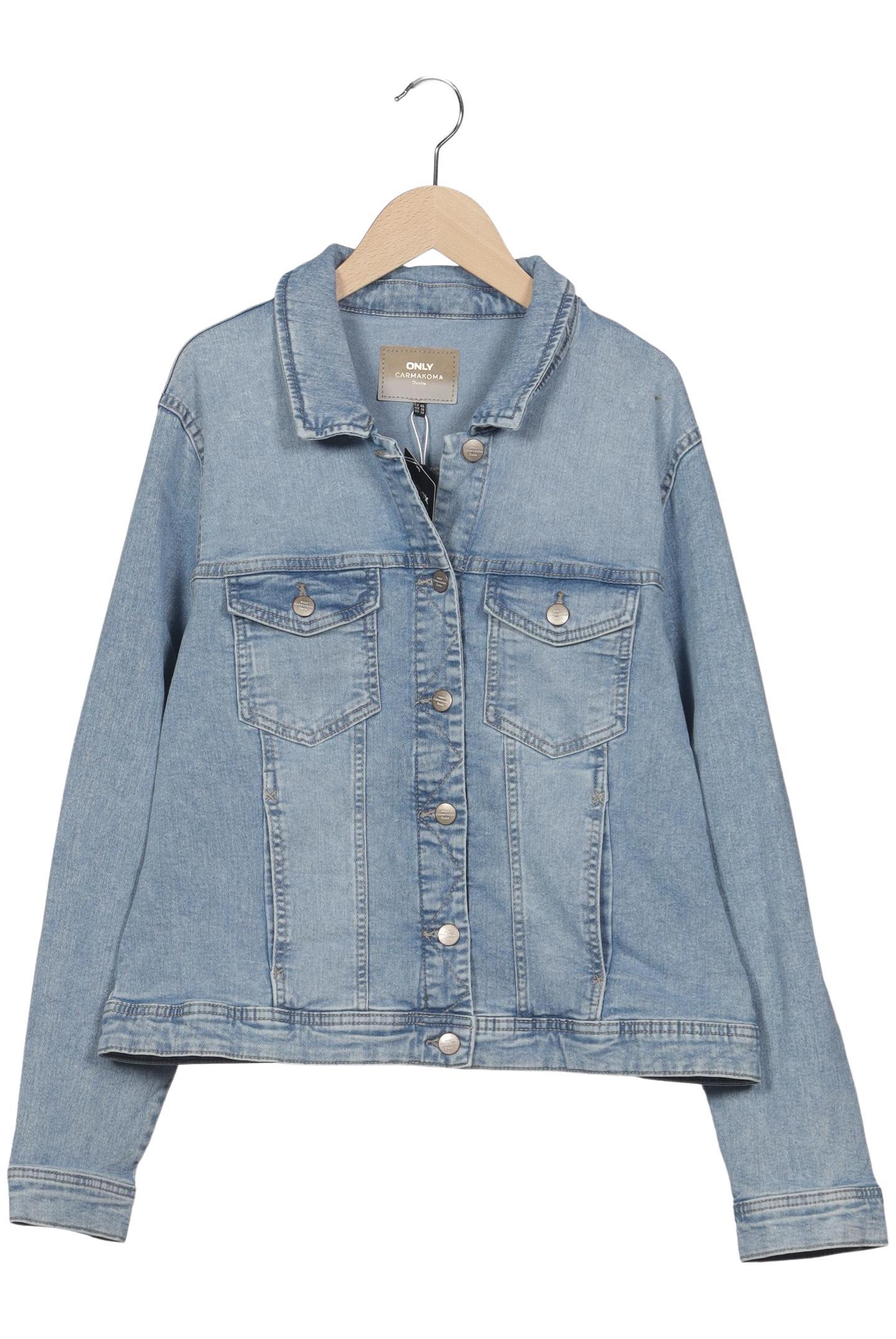 

Only Carmakoma Damen Jacke, hellblau, Gr. 46