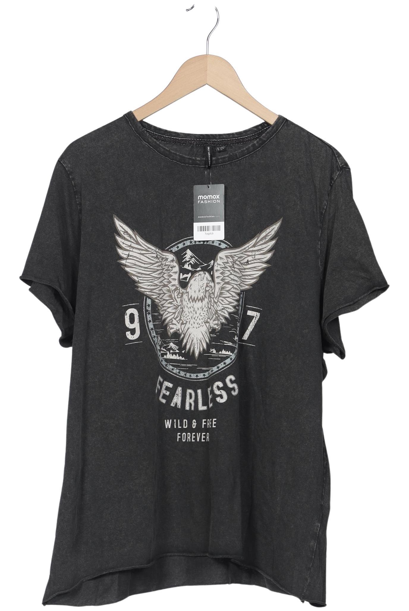 

Only Carmakoma Damen T-Shirt, grau, Gr. 42