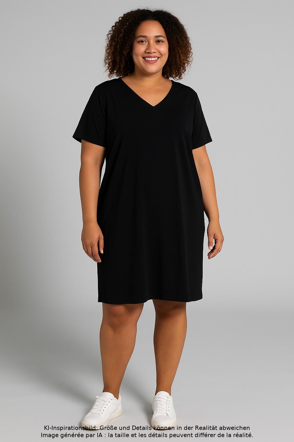 

Only Carmakoma Damen Kleid, schwarz, Gr. 46