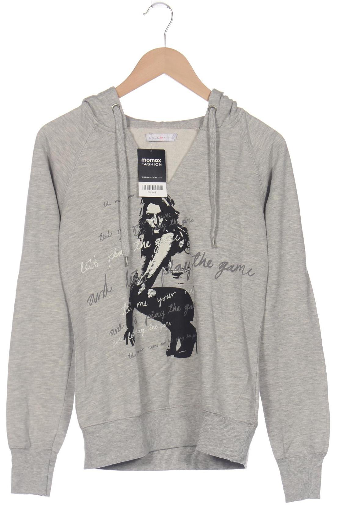 

Only Damen Kapuzenpullover, grau, Gr. 36