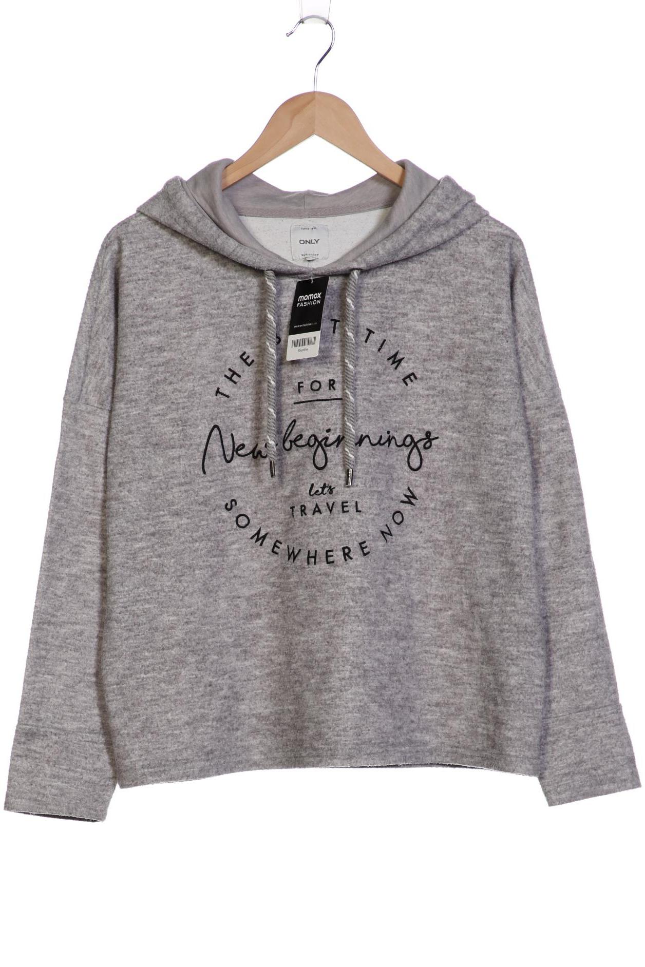 

Only Damen Kapuzenpullover, grau, Gr. 38