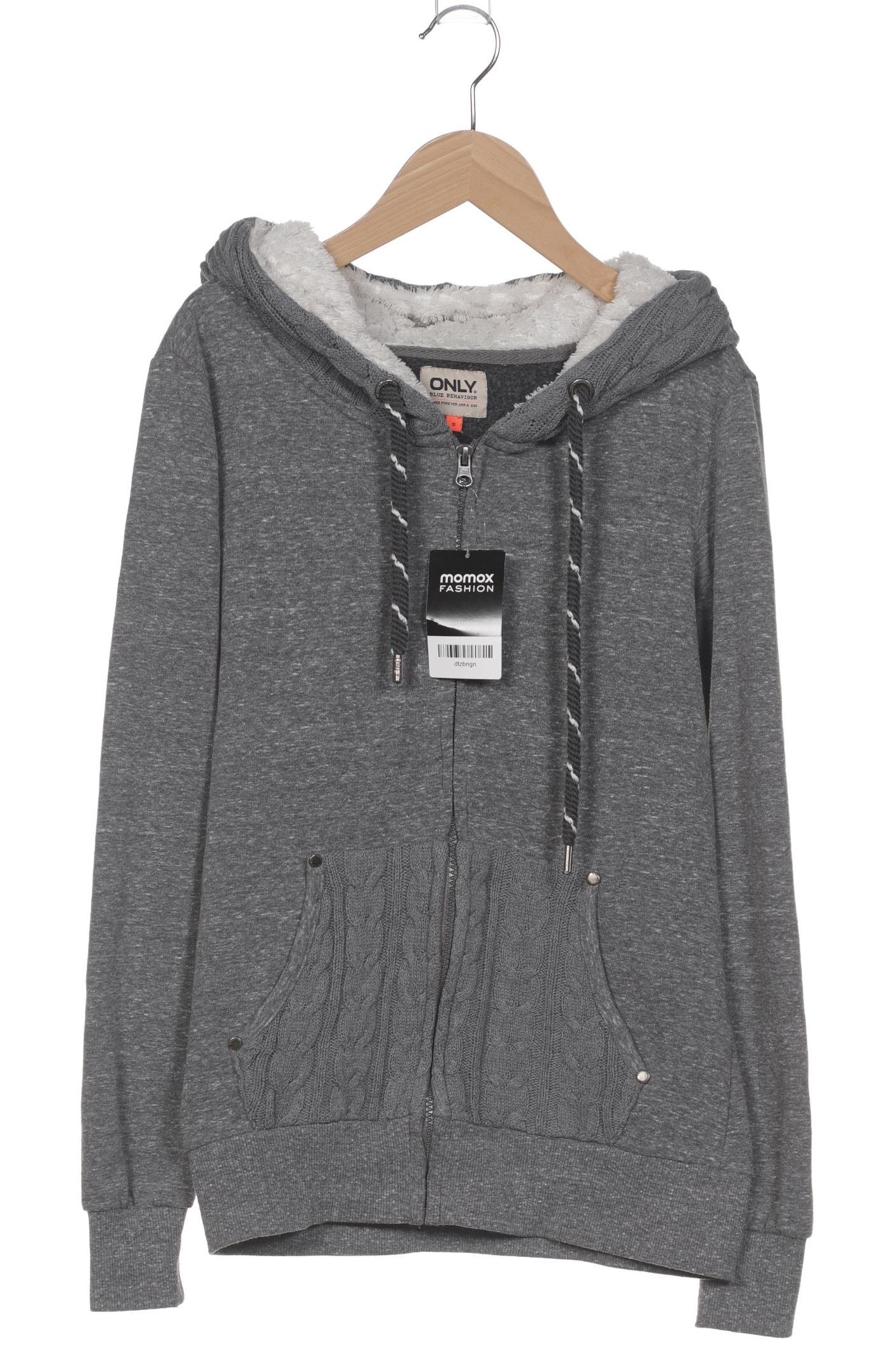 

Only Damen Kapuzenpullover, grau, Gr. 36