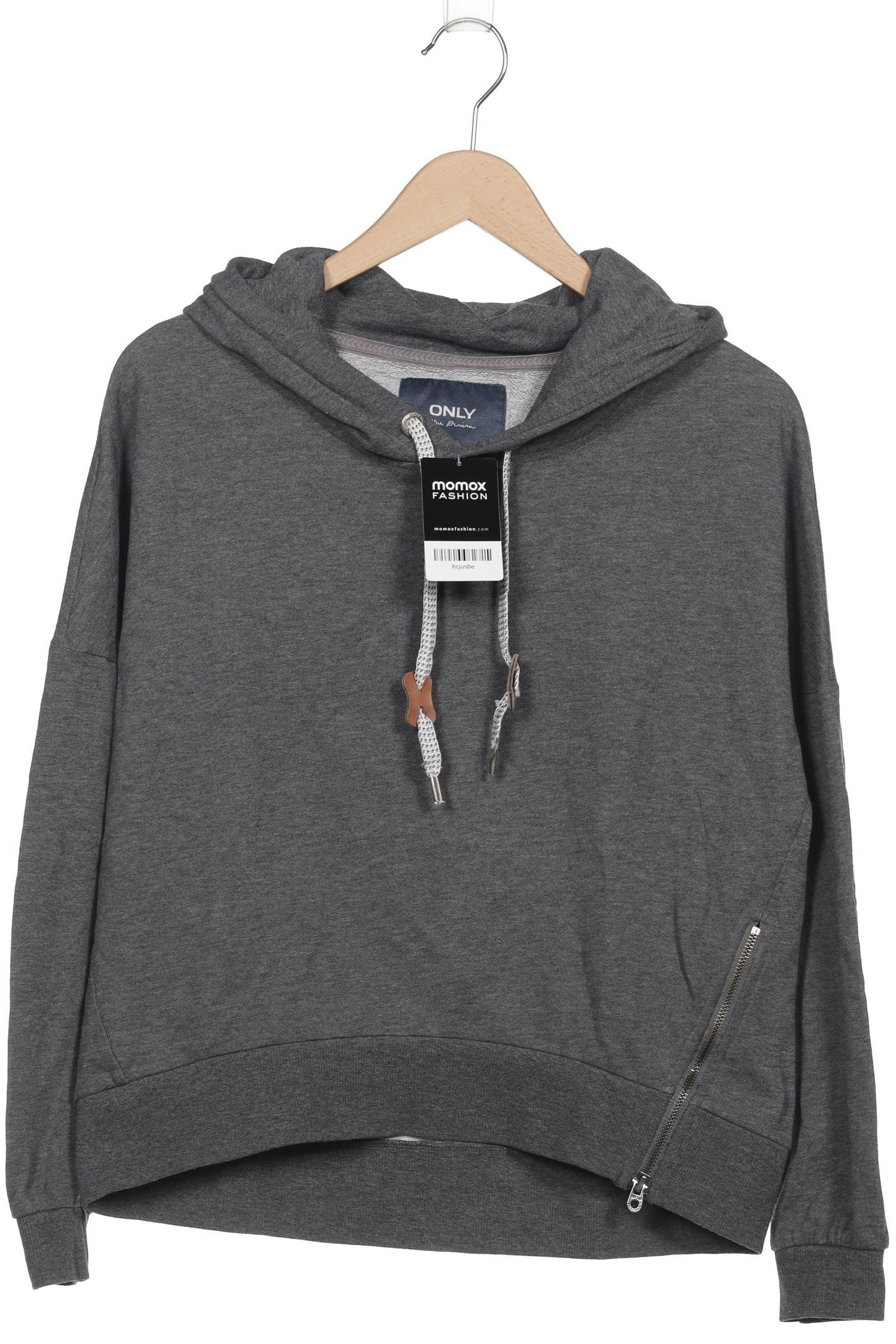 

Only Damen Kapuzenpullover, grau, Gr. 36