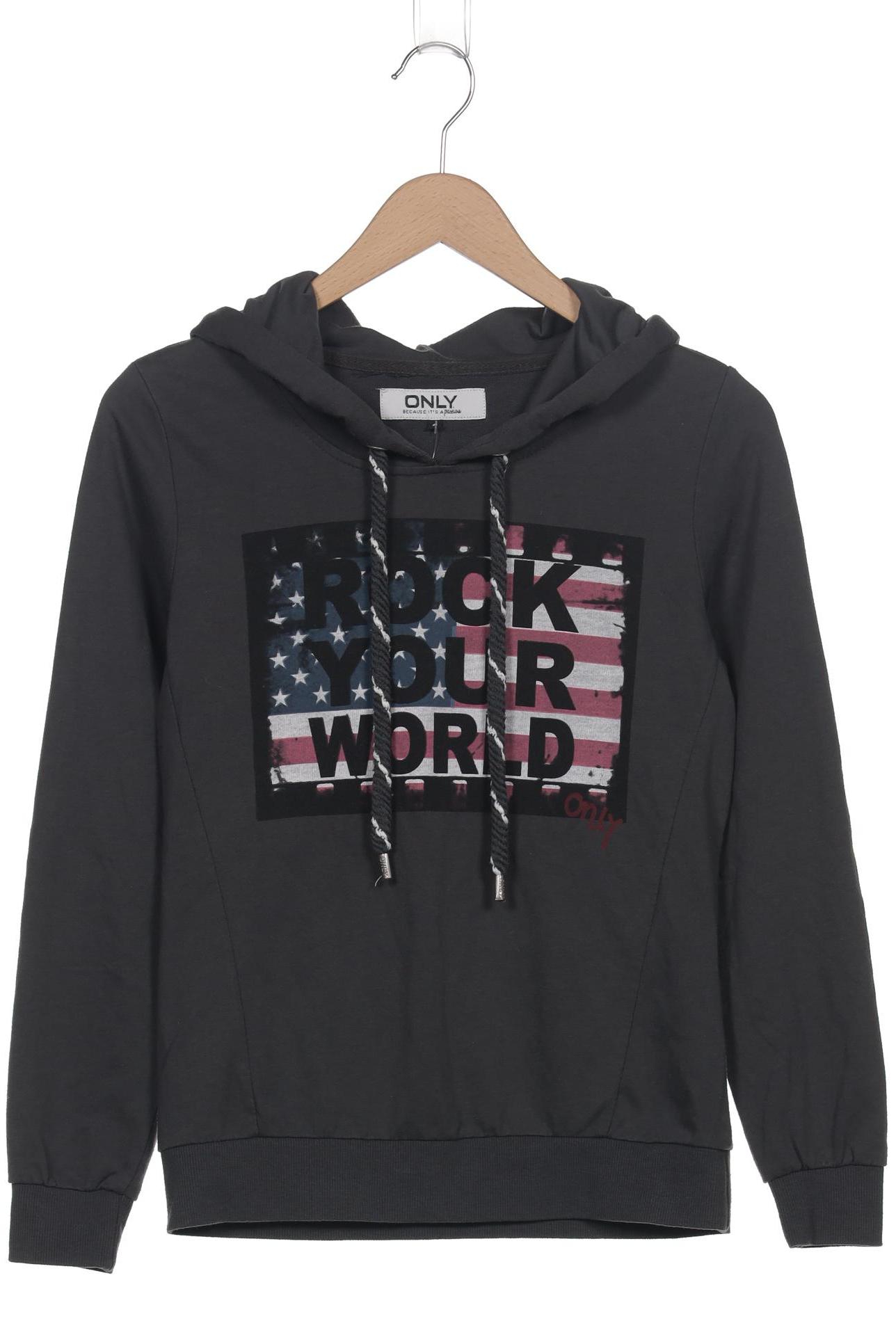 

Only Damen Kapuzenpullover, grau, Gr. 36