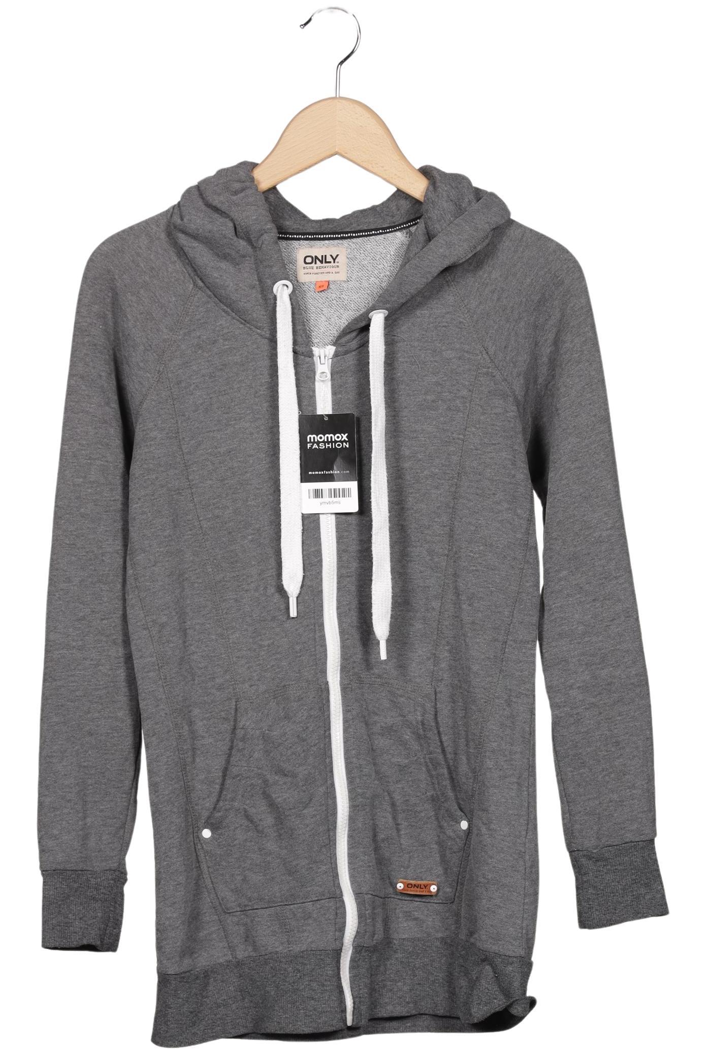 

Only Damen Kapuzenpullover, grau, Gr. 34