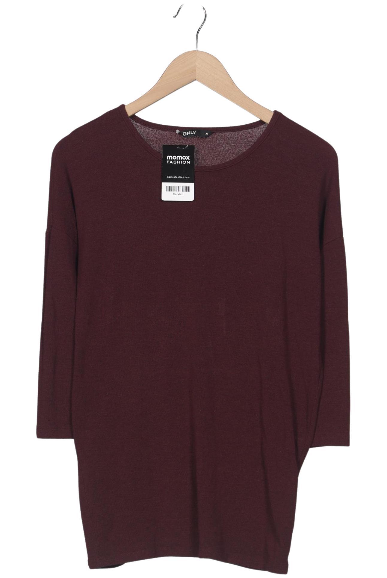 

Only Damen Langarmshirt, bordeaux, Gr. 34