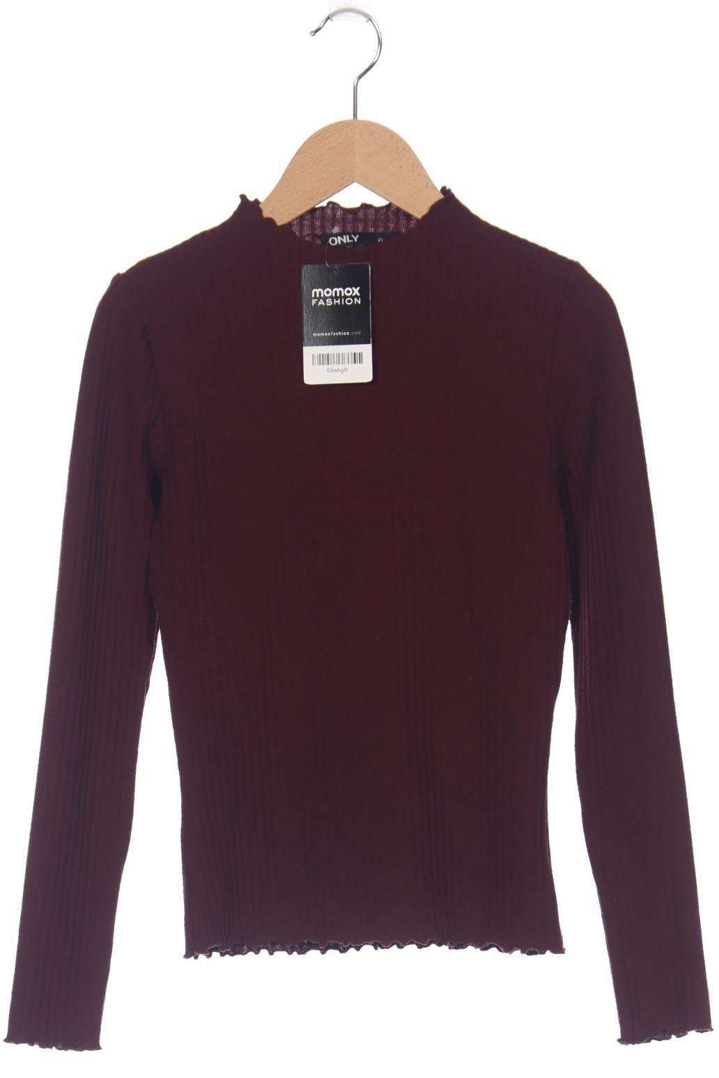 

Only Damen Langarmshirt, bordeaux, Gr. 34