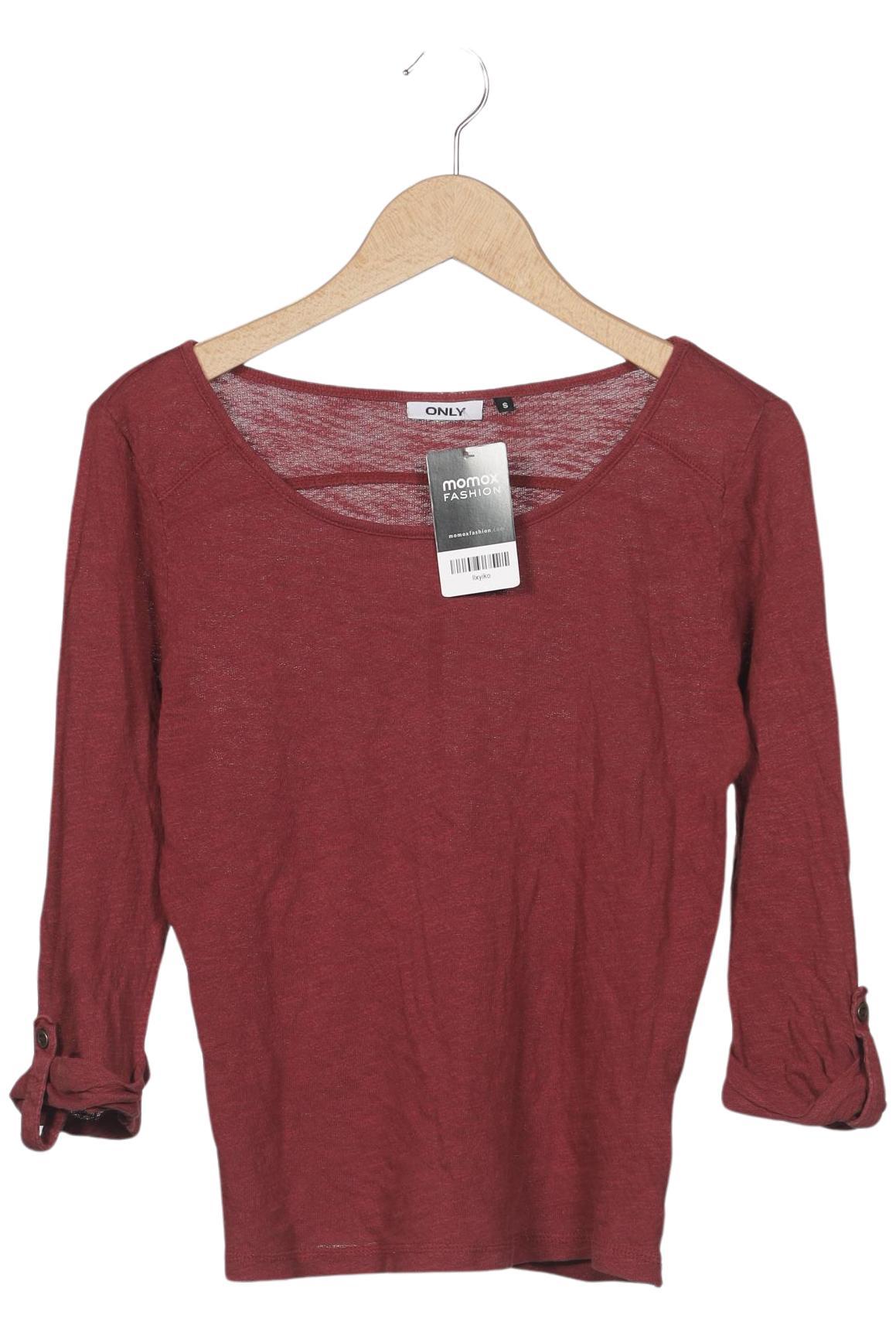 

Only Damen Langarmshirt, rot, Gr. 36