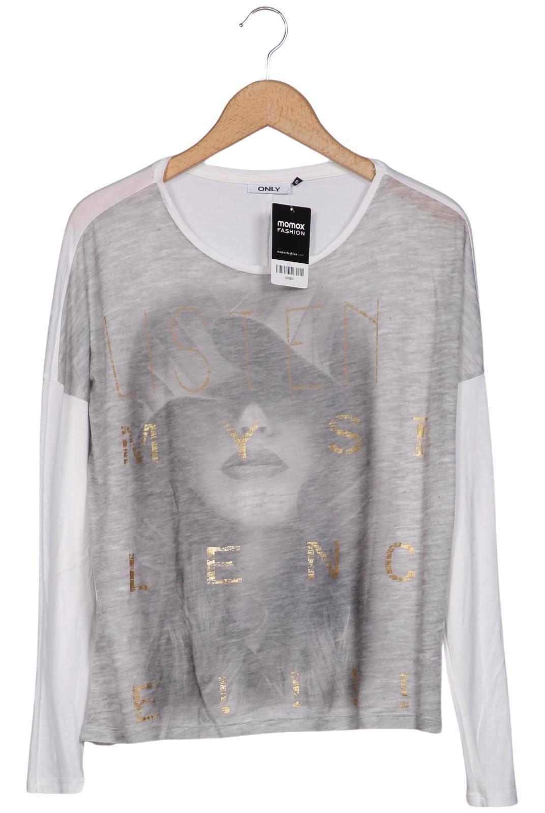 

Only Damen Langarmshirt, weiß, Gr. 36