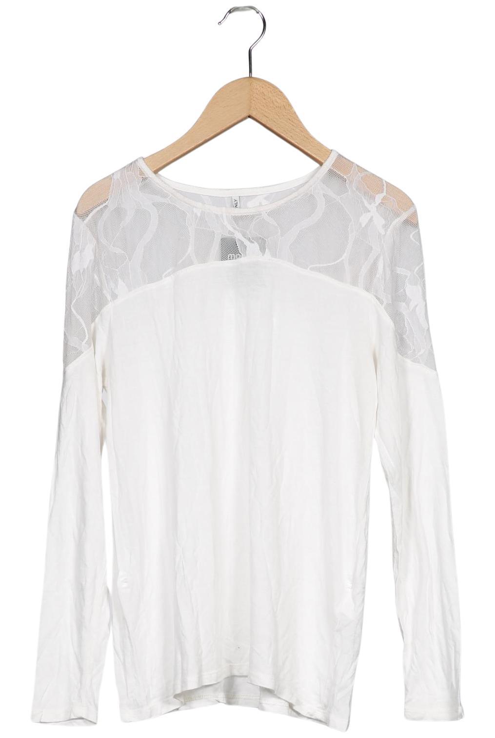 

Only Damen Langarmshirt, weiß, Gr. 36