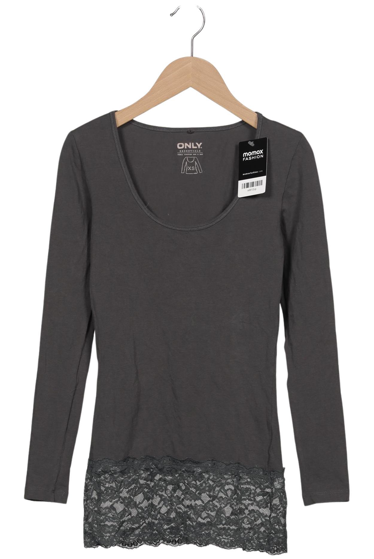 

Only Damen Langarmshirt, grau, Gr. 34