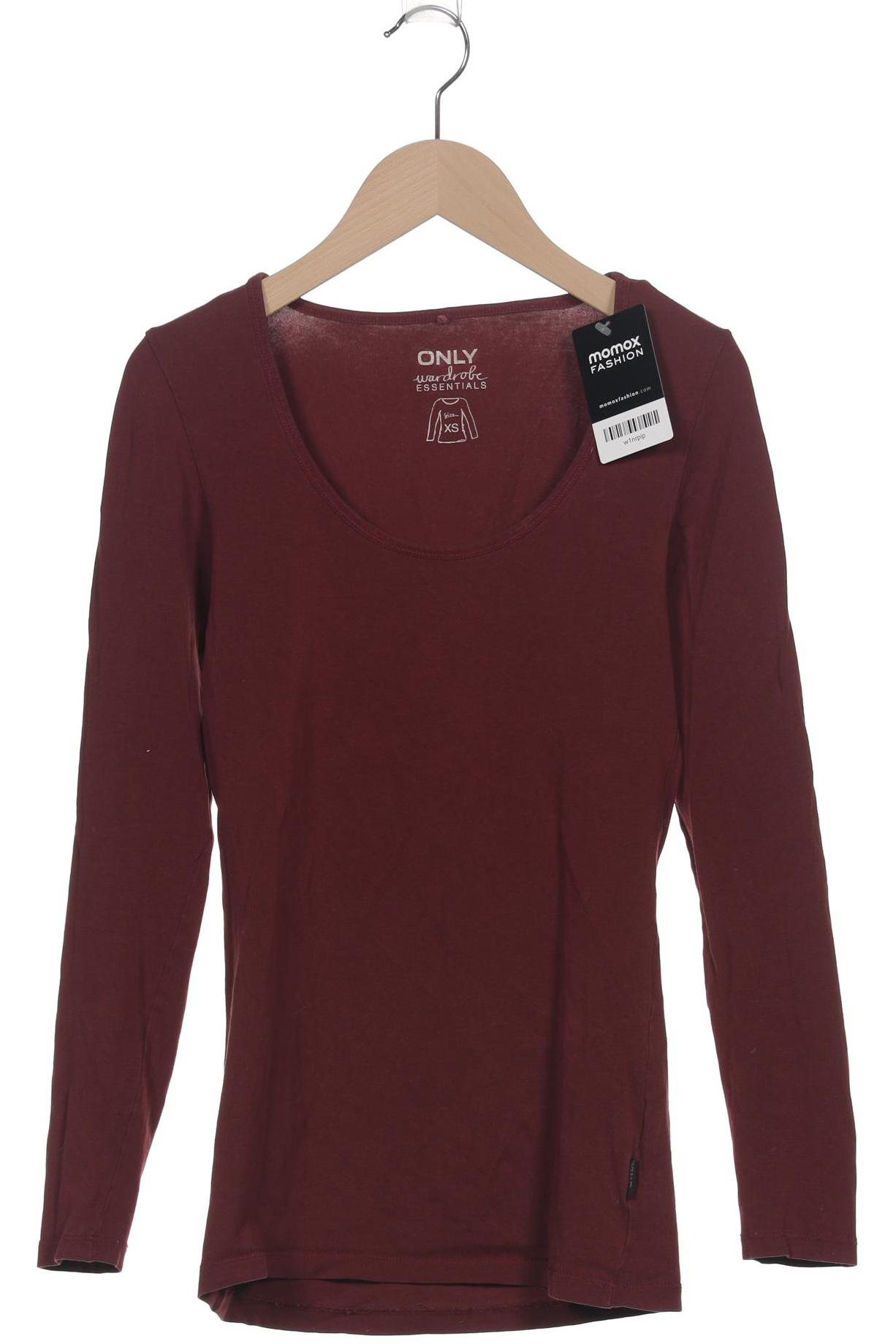 

Only Damen Langarmshirt, bordeaux, Gr. 34