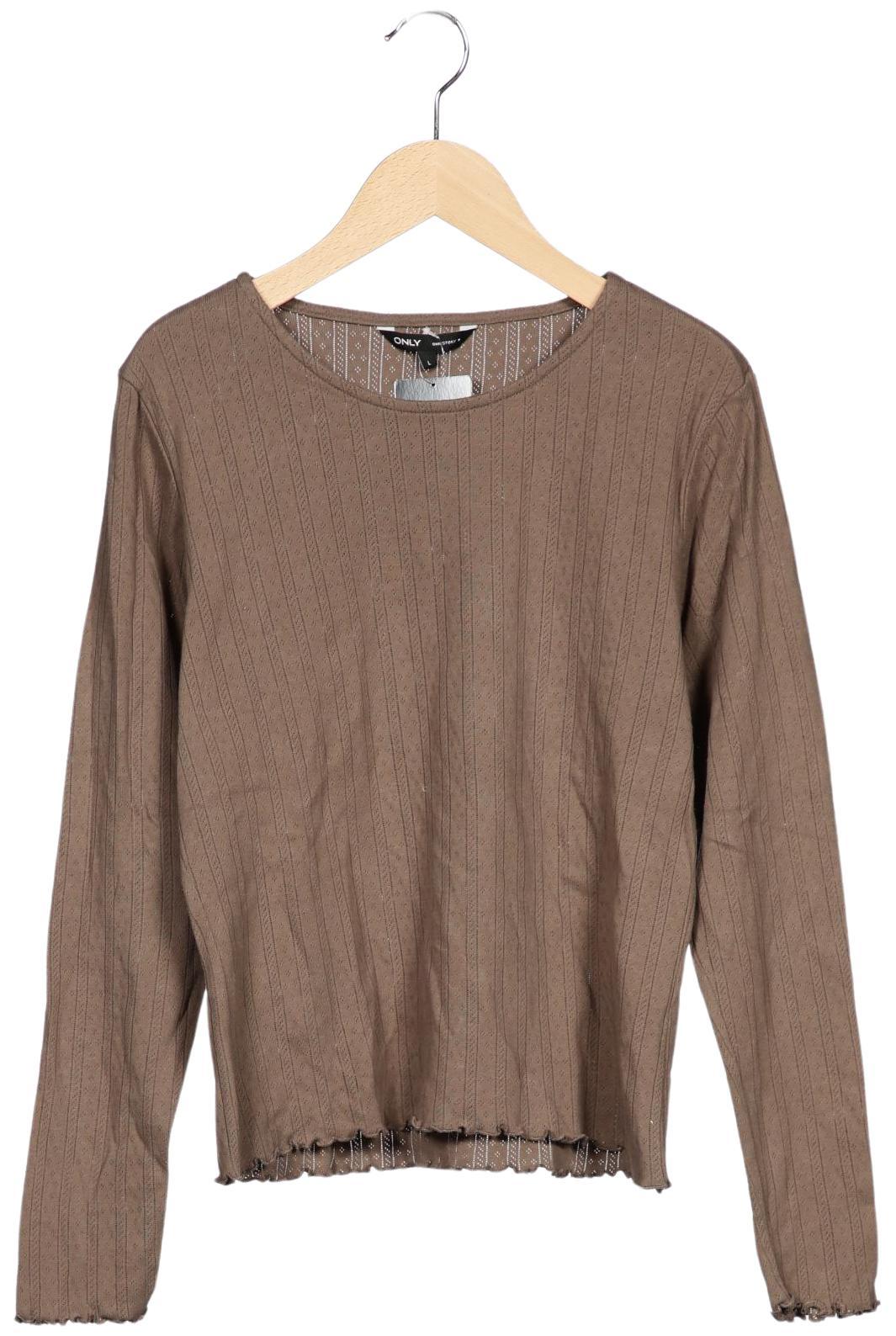 

Only Damen Langarmshirt, braun, Gr. 42