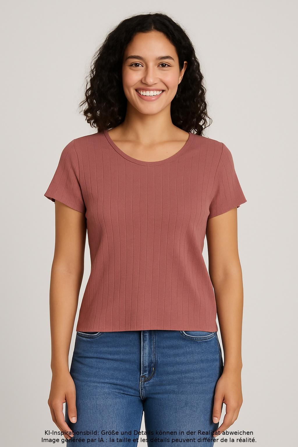 

Only Damen T-Shirt, bordeaux, Gr. 36