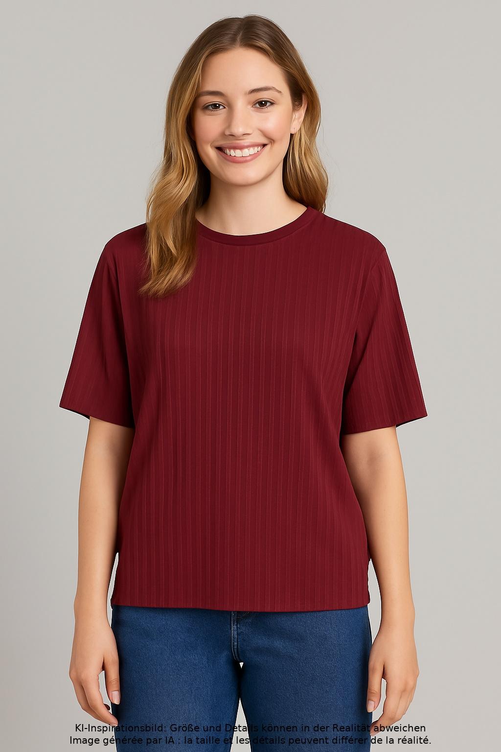 

Only Damen T-Shirt, bordeaux, Gr. 36