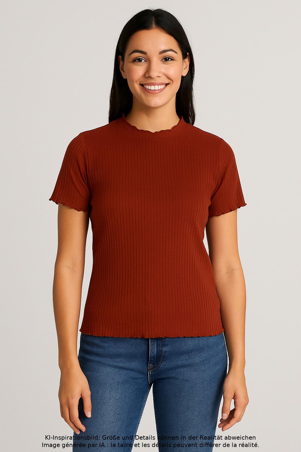 

Only Damen T-Shirt, bordeaux, Gr. 38