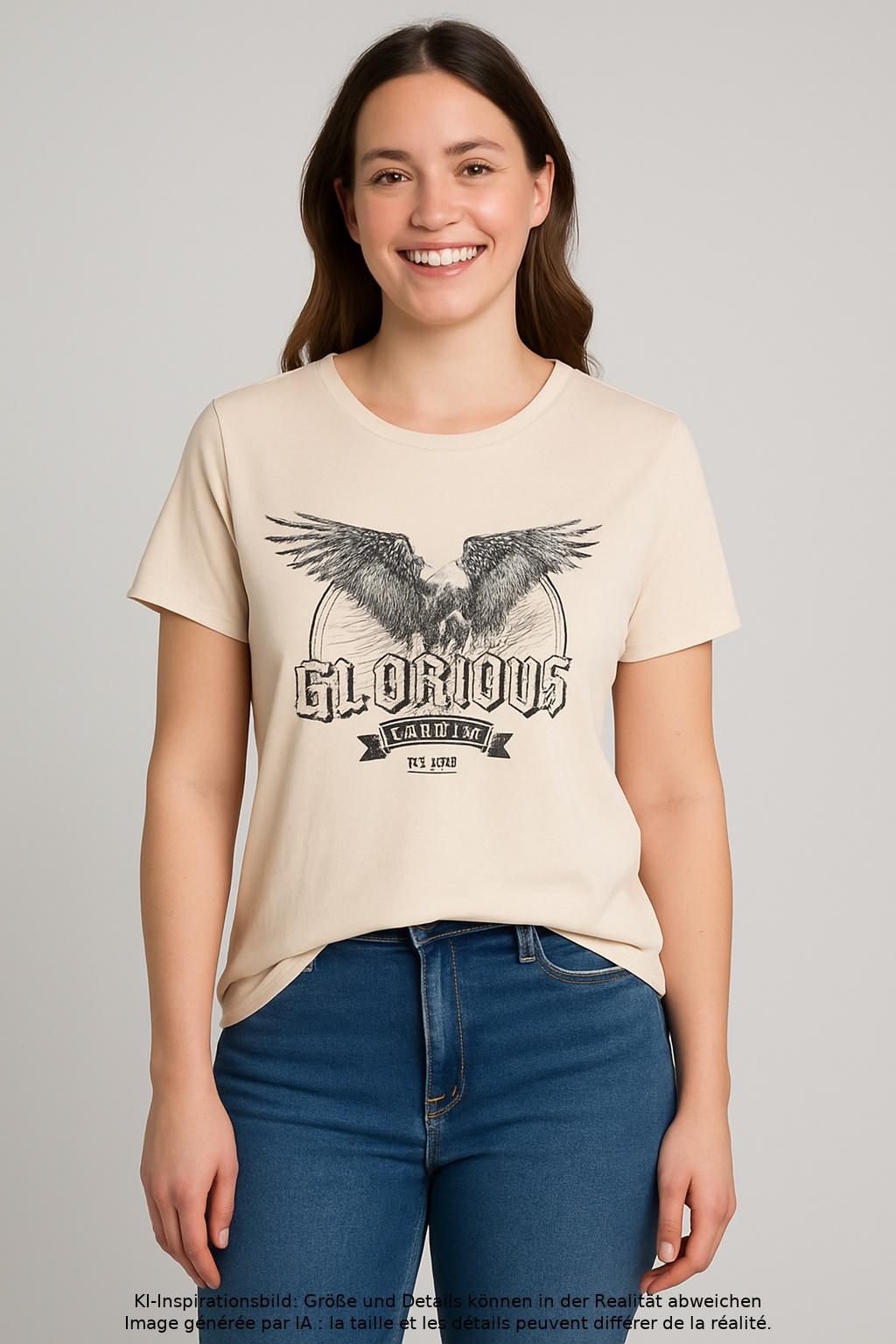 

Only Damen T-Shirt, beige, Gr. 42