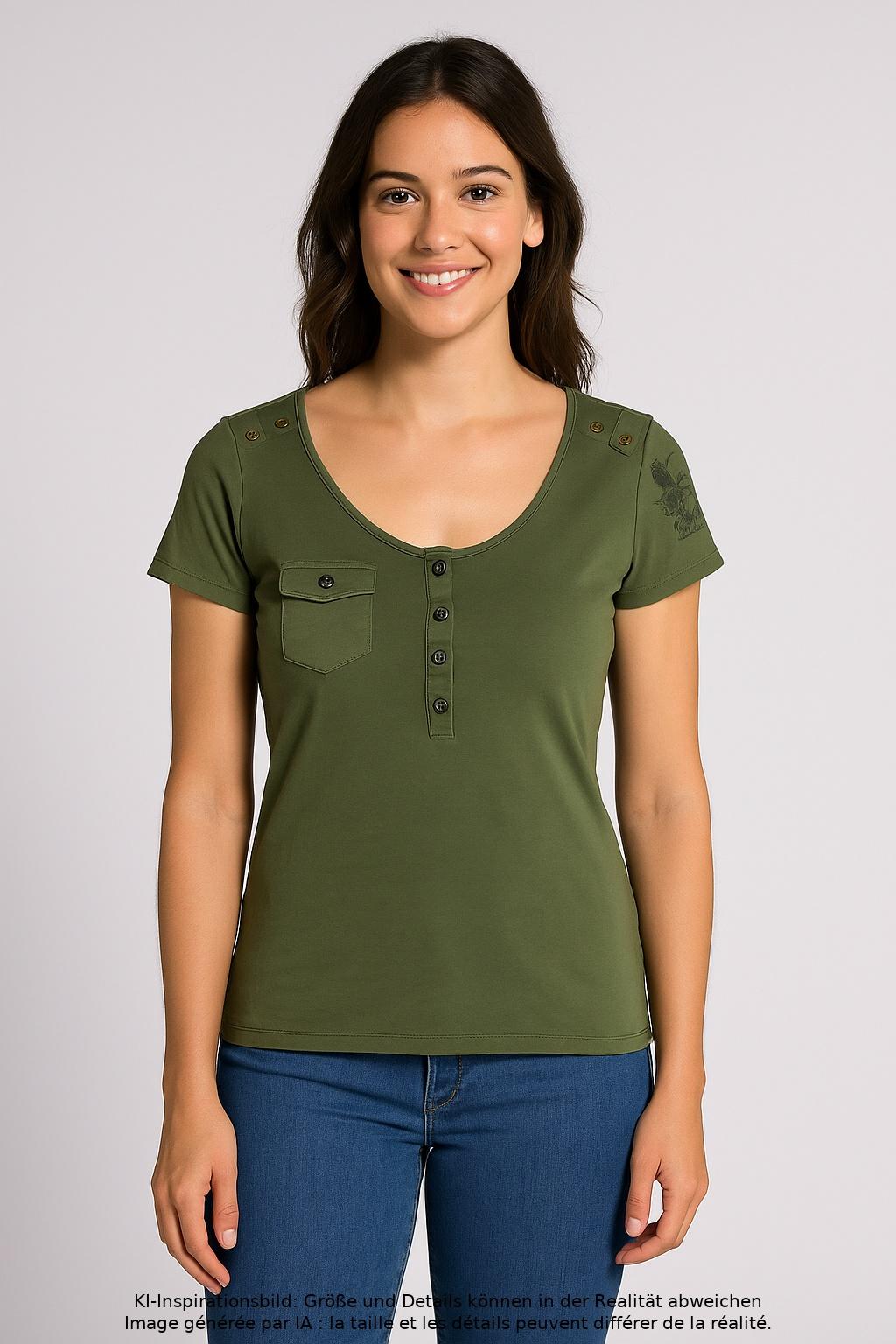 

Only Damen T-Shirt, grün, Gr. 36