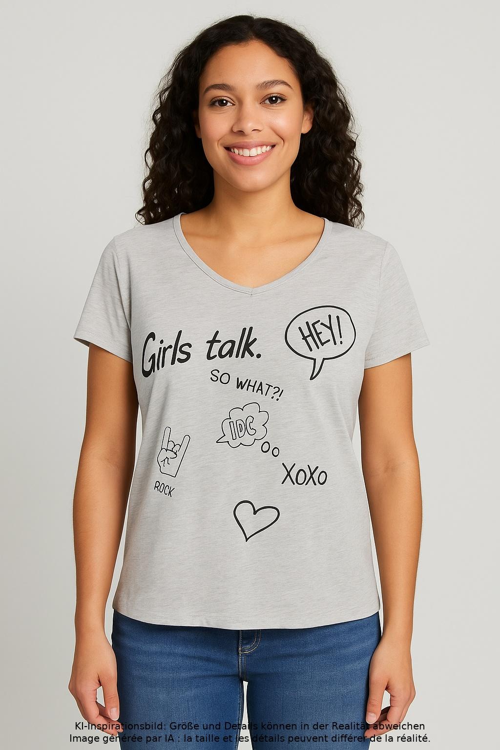 

Only Damen T-Shirt, grau, Gr. 38