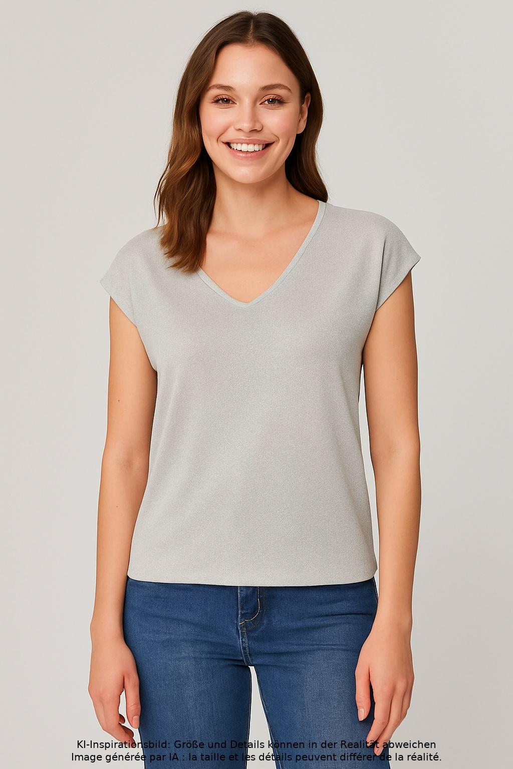 

Only Damen T-Shirt, silber, Gr. 36