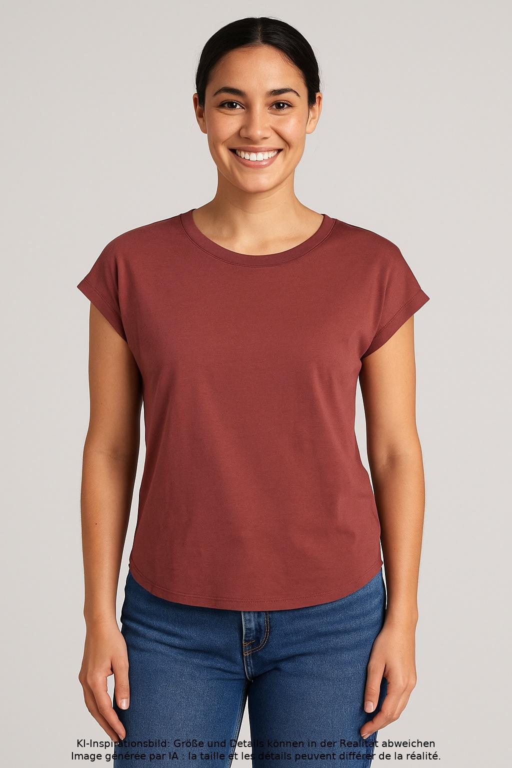 

Only Damen T-Shirt, bordeaux, Gr. 34