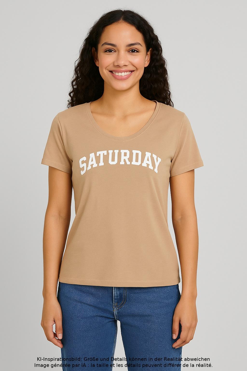 

Only Damen T-Shirt, beige, Gr. 38